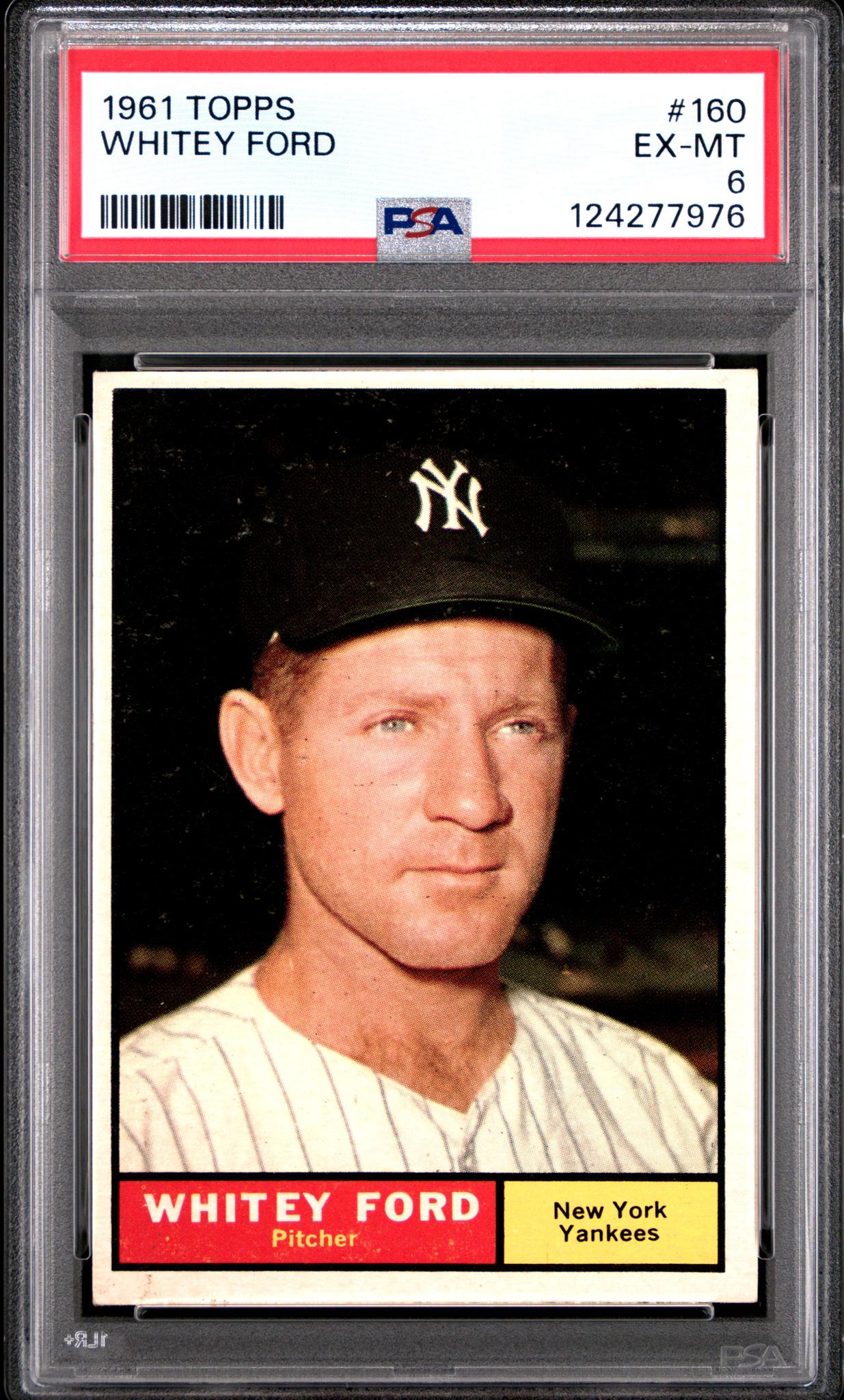 1961 Topps Whitey Ford #160 PSA 6