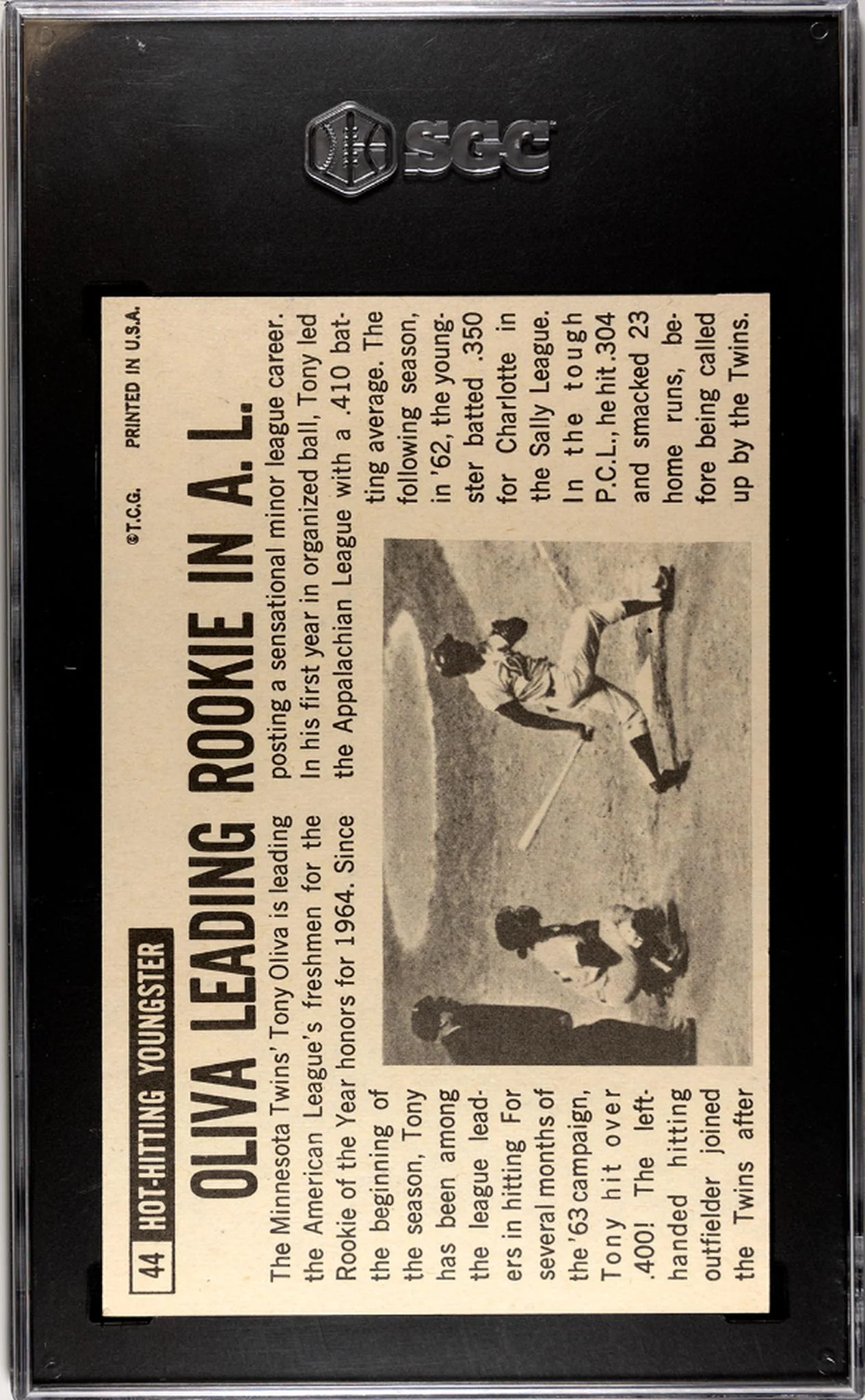 1964 Topps Giants #44 Tony Oliva SGC 6.5 - Image 2
