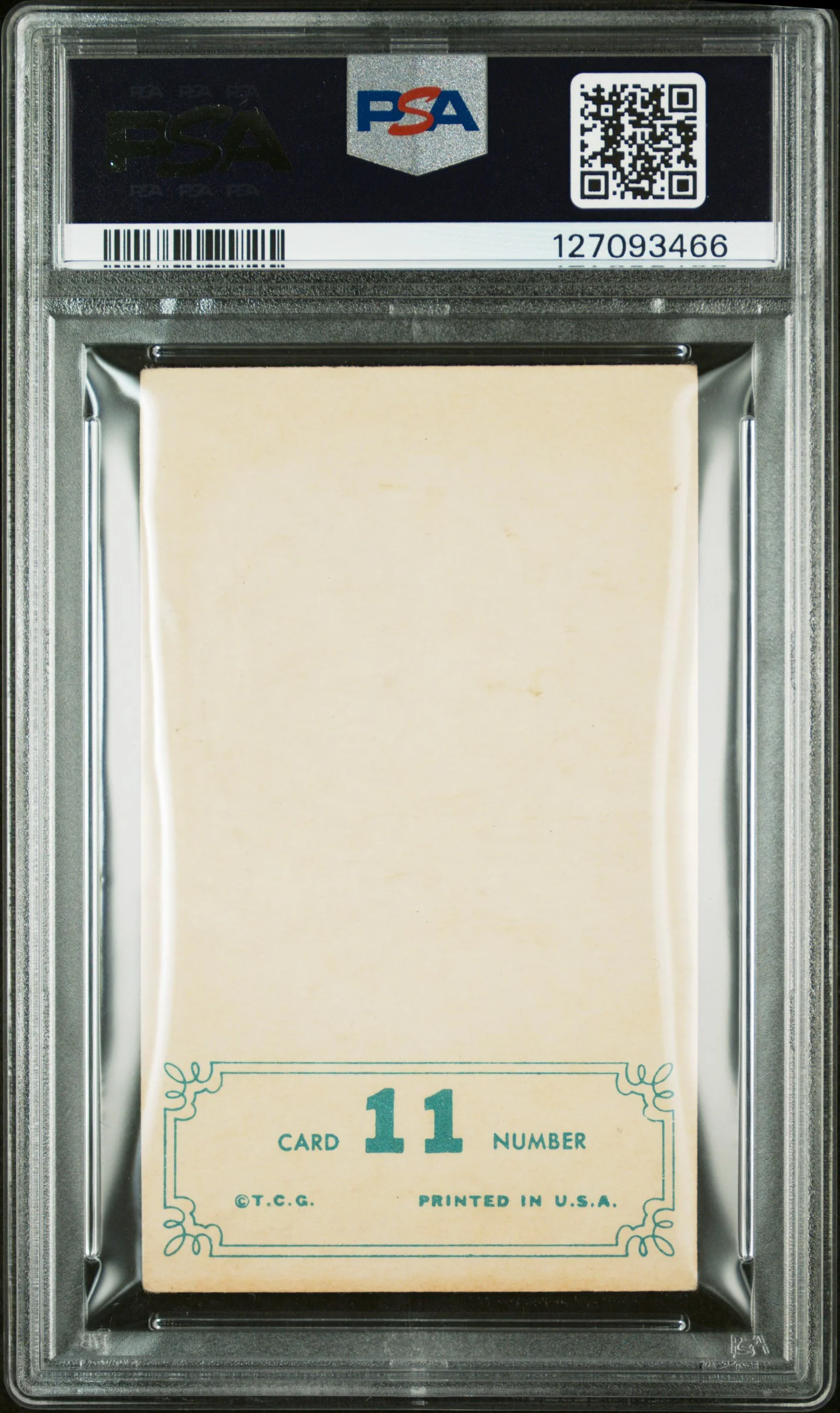 1965 Topps Embossed Mickey Mantle #11 PSA 3 - Image 2