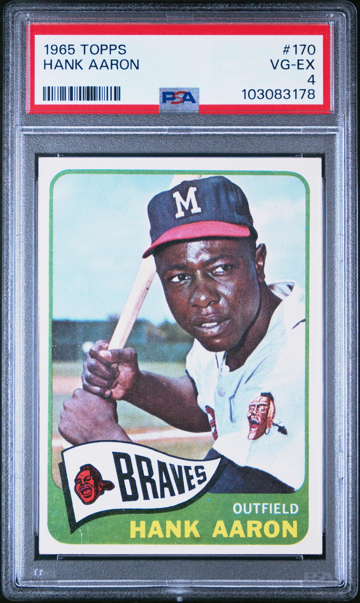 1965 Topps Hank Aaron #170 PSA 4