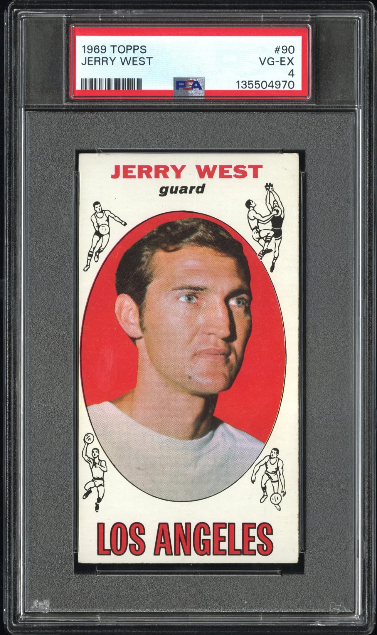 1969 Topps Jerry West #90 PSA 4