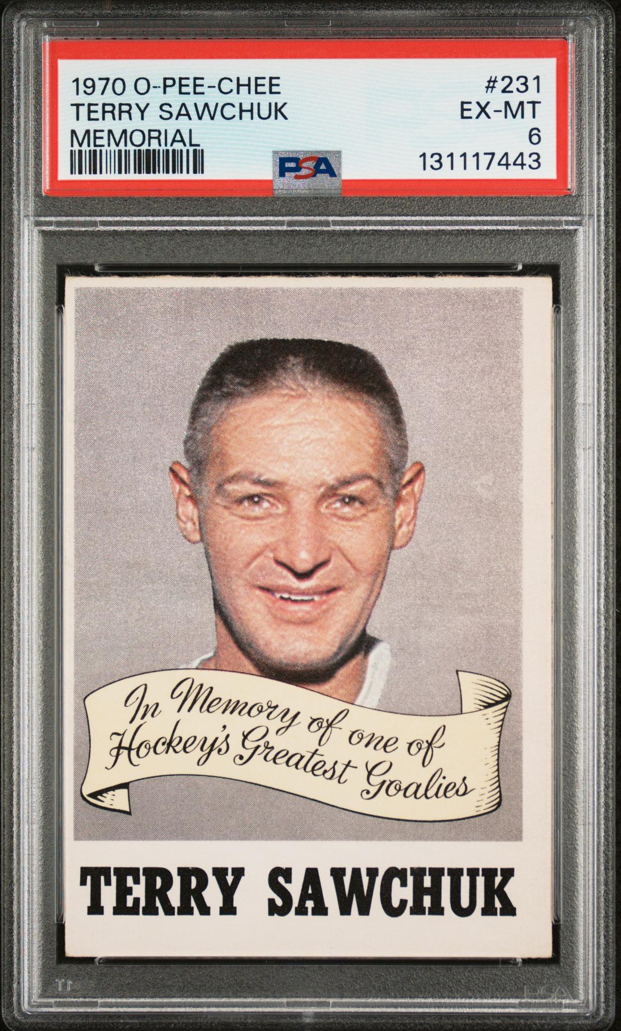 1970 O-Pee-Chee Terry Sawchuk #231 PSA 6