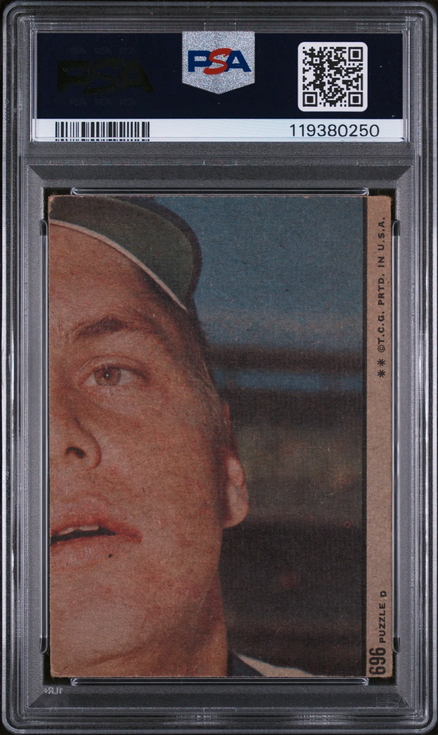 1972 Topps In Action Rod Carew #696 PSA 3 - Image 2