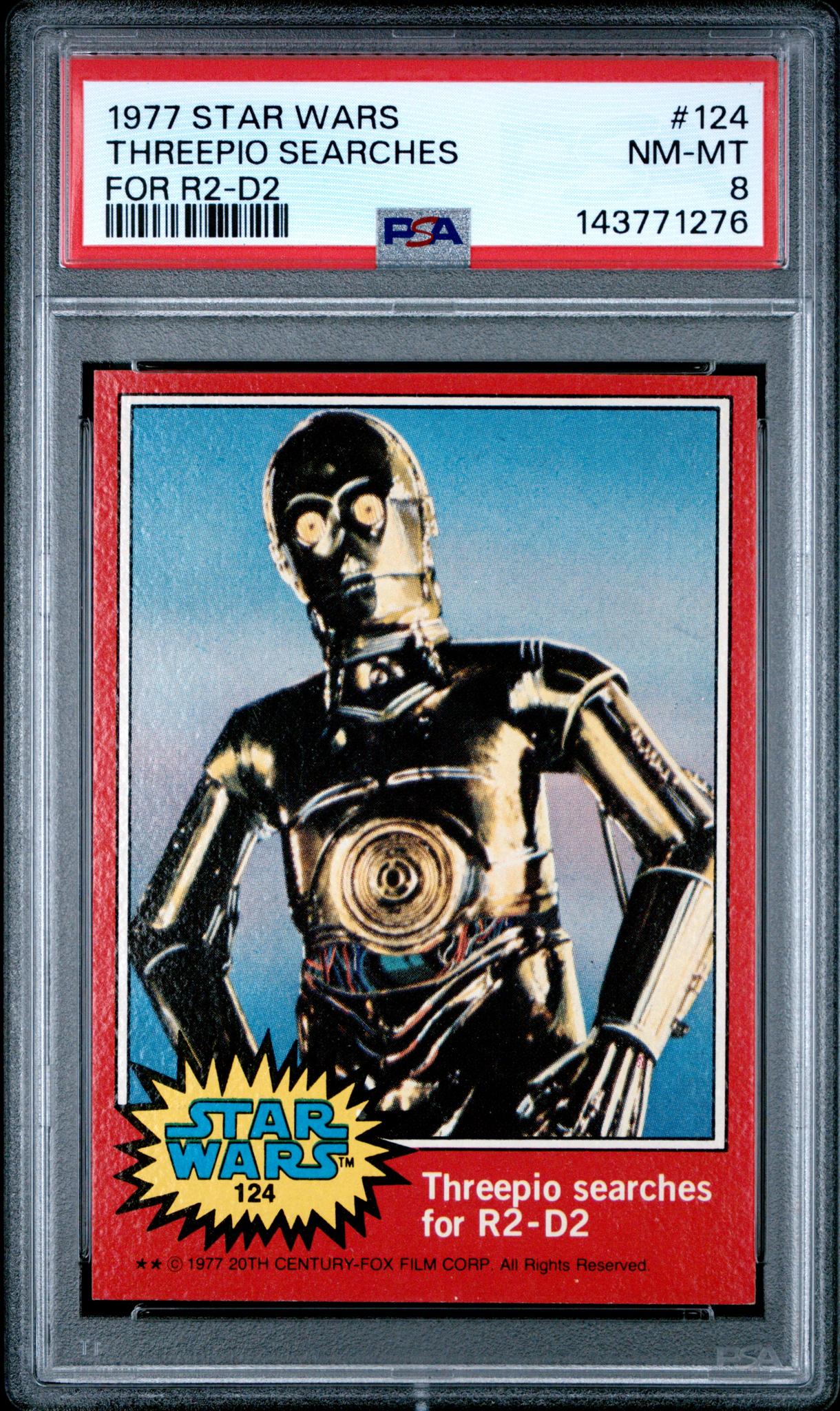 1977 Star Wars Threepio #124 PSA 8