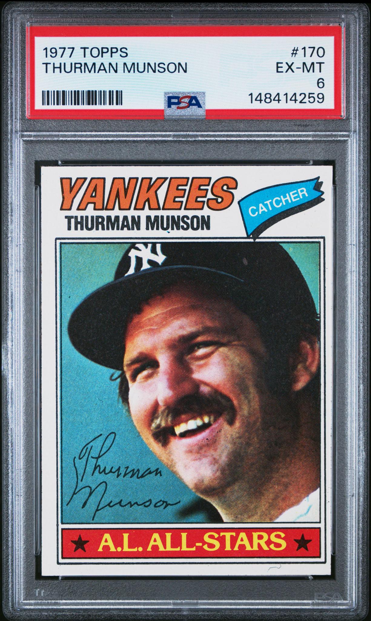 1977 Topps Thurman Munson #170 PSA 6