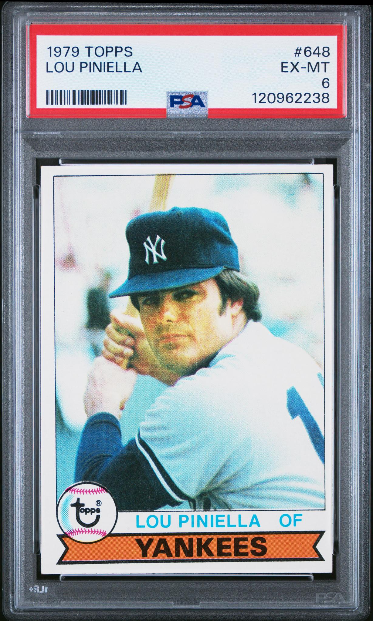 1979 Topps Lou Piniella #648 PSA 6
