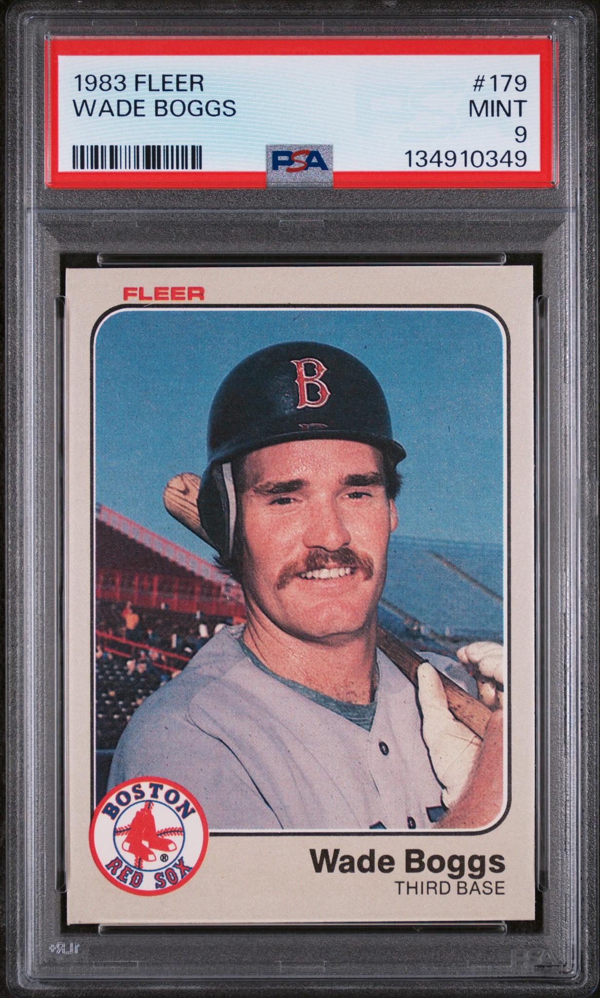 1983 Fleer Tradition Wade Boggs #179 PSA 9
