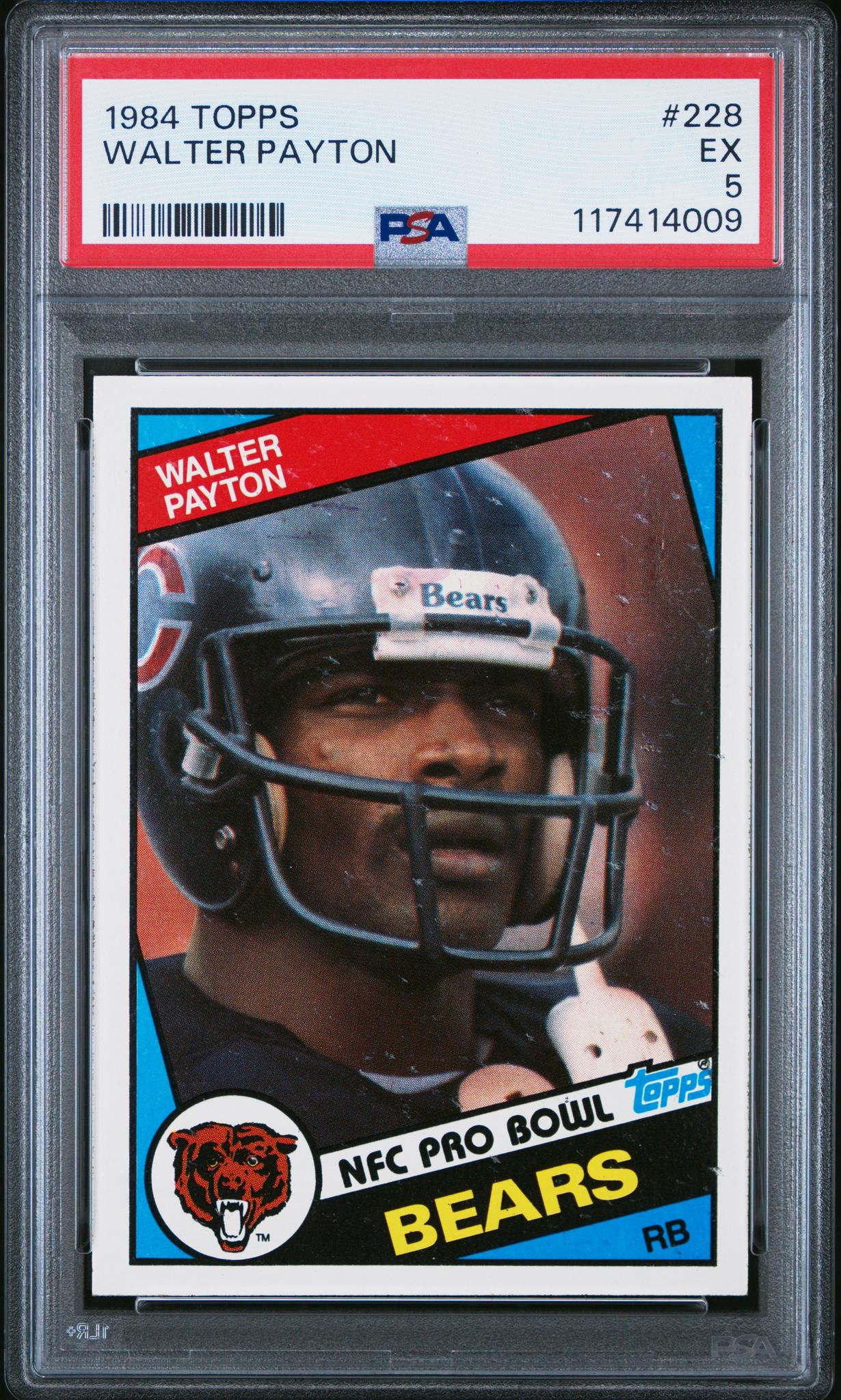 1984 Topps Walter Payton #228 PSA 5