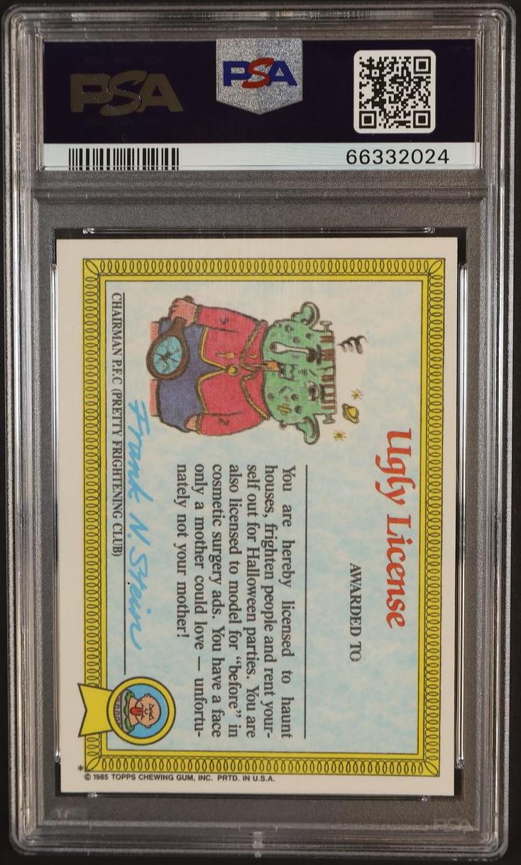 1985 Garbage Pail Kids Run Down Rhoda #31a PSA 8 - Image 2