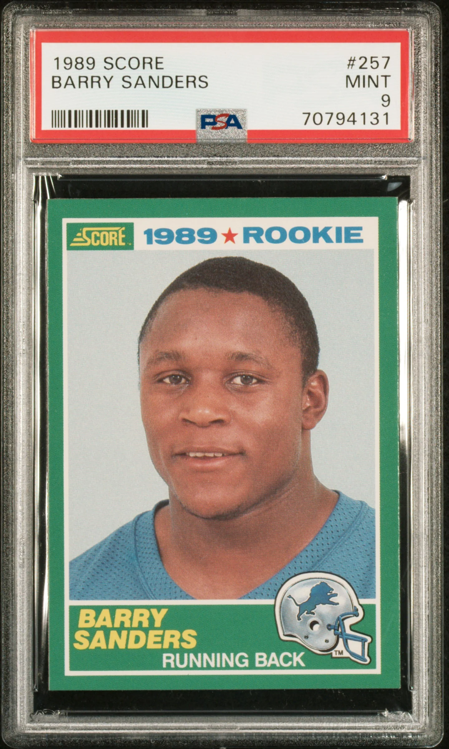 1989 Score Barry Sanders #257 PSA 9