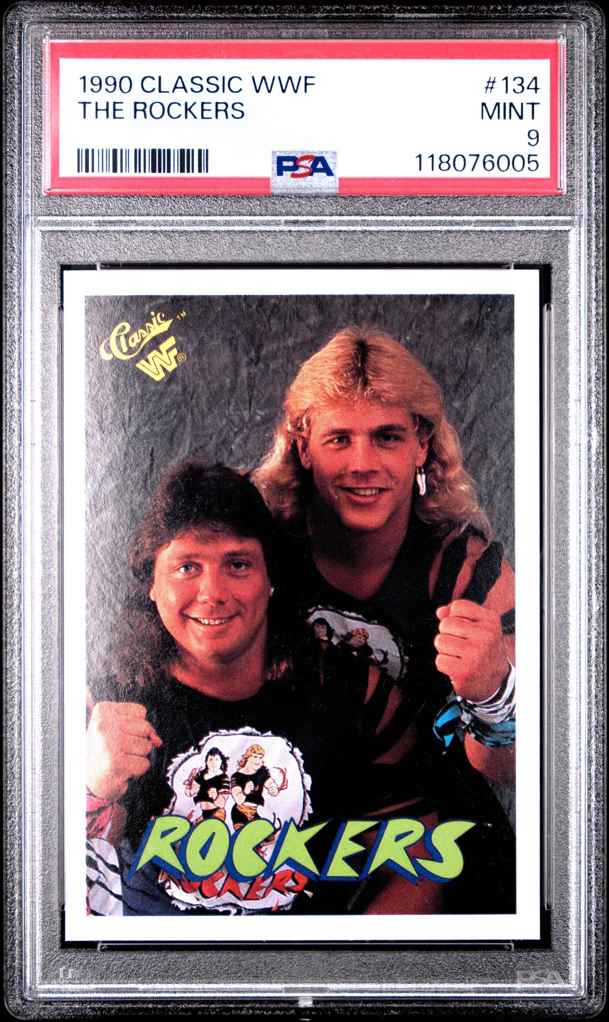 1990 Classic WWF the Rockers #134 PSA 9