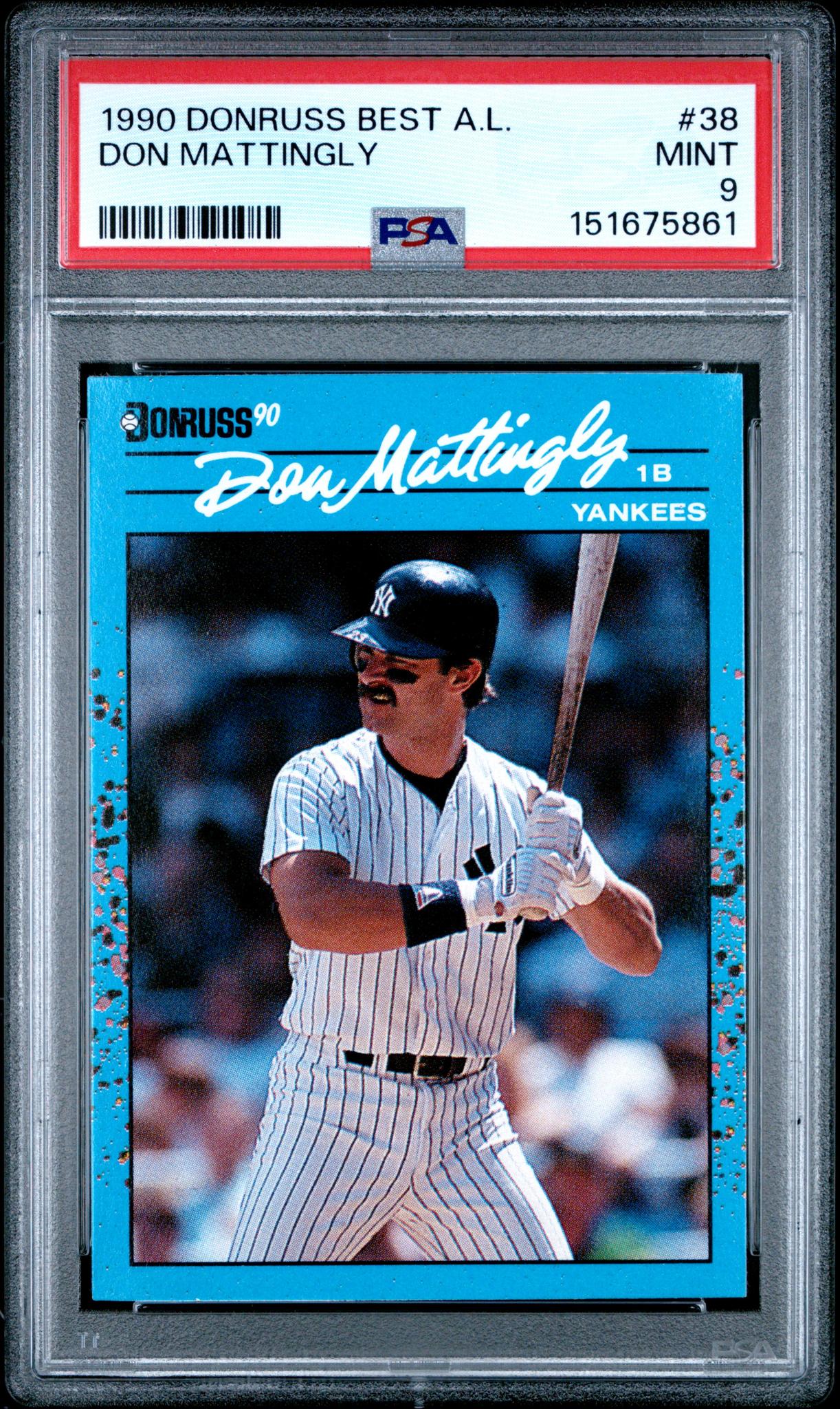 1990 Donruss Best of the Al Don Mattingly #38 PSA 9