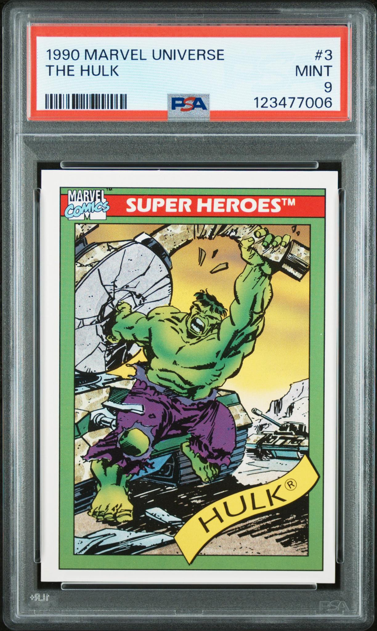 1990 Marvel Universe Super Heroes the Hulk #3 PSA 9