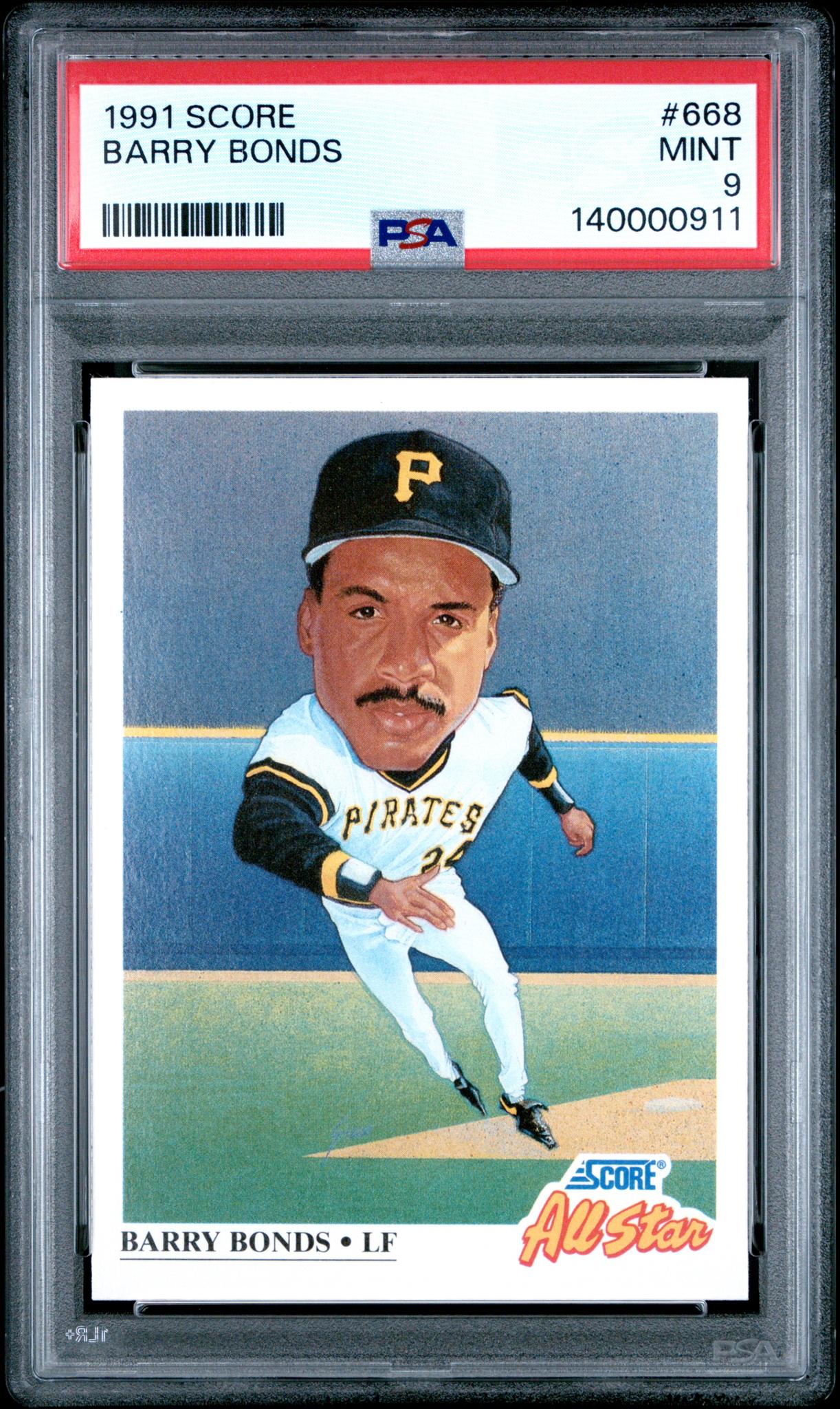 1991 Score Barry Bonds #668 PSA 9