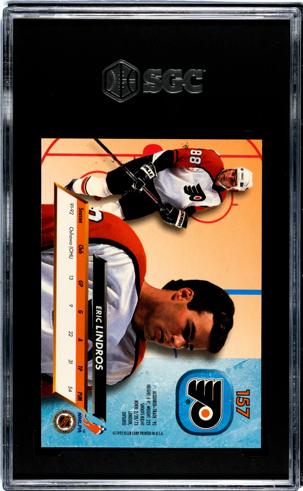 1992 Fleer Ultra #157 Eric Lindros SGC 9.5 - Image 2