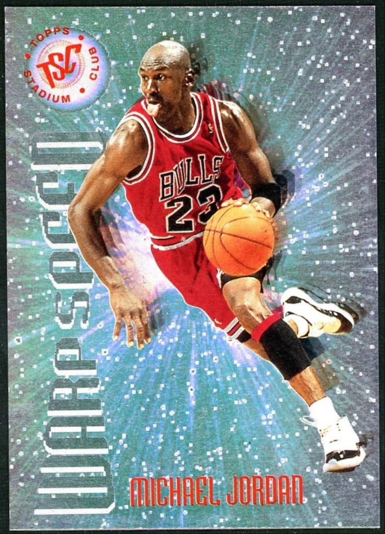 1995 Stadium Club Warp Speed WS1 Michael Jordan