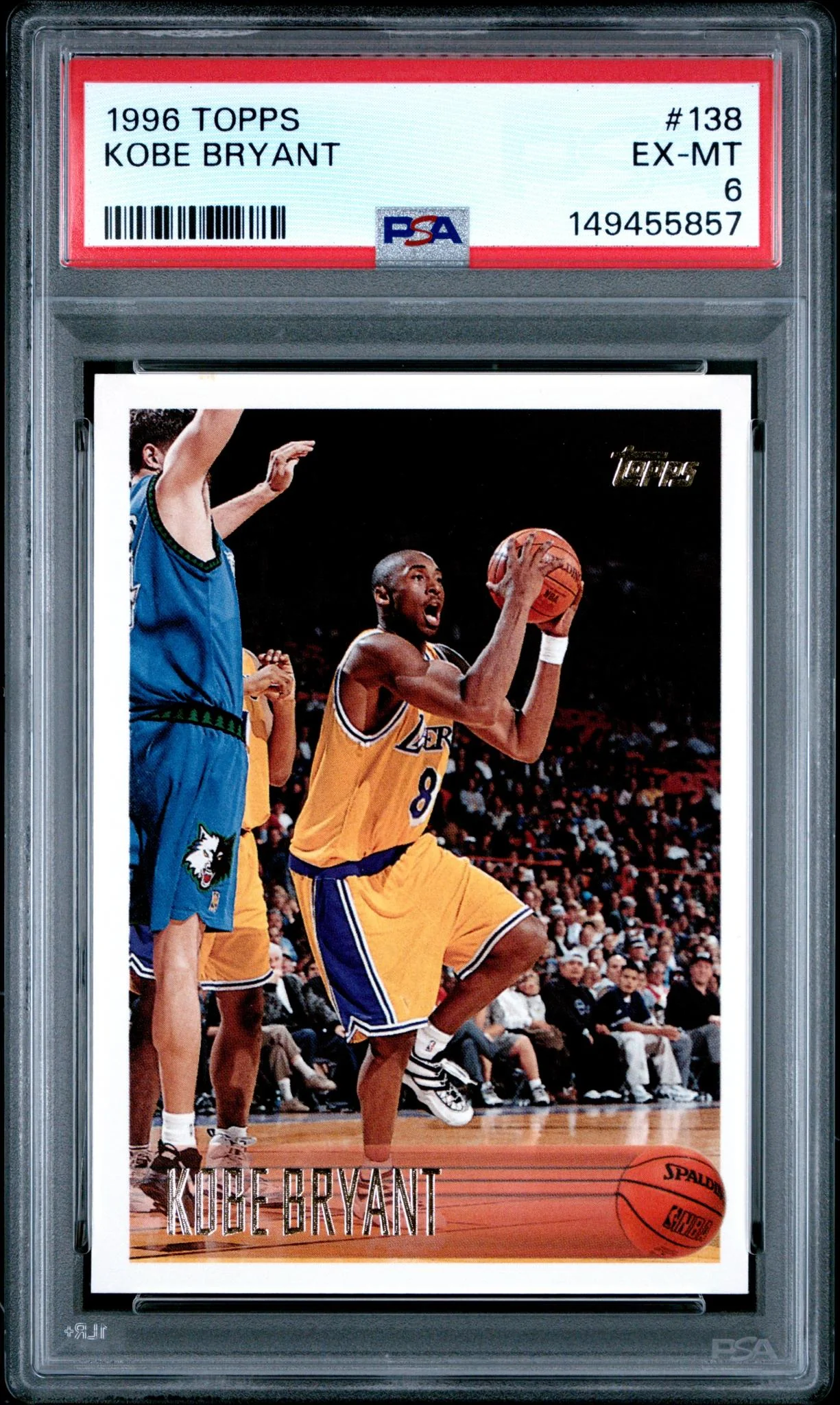 1996 Topps Kobe Bryant #138 PSA 6