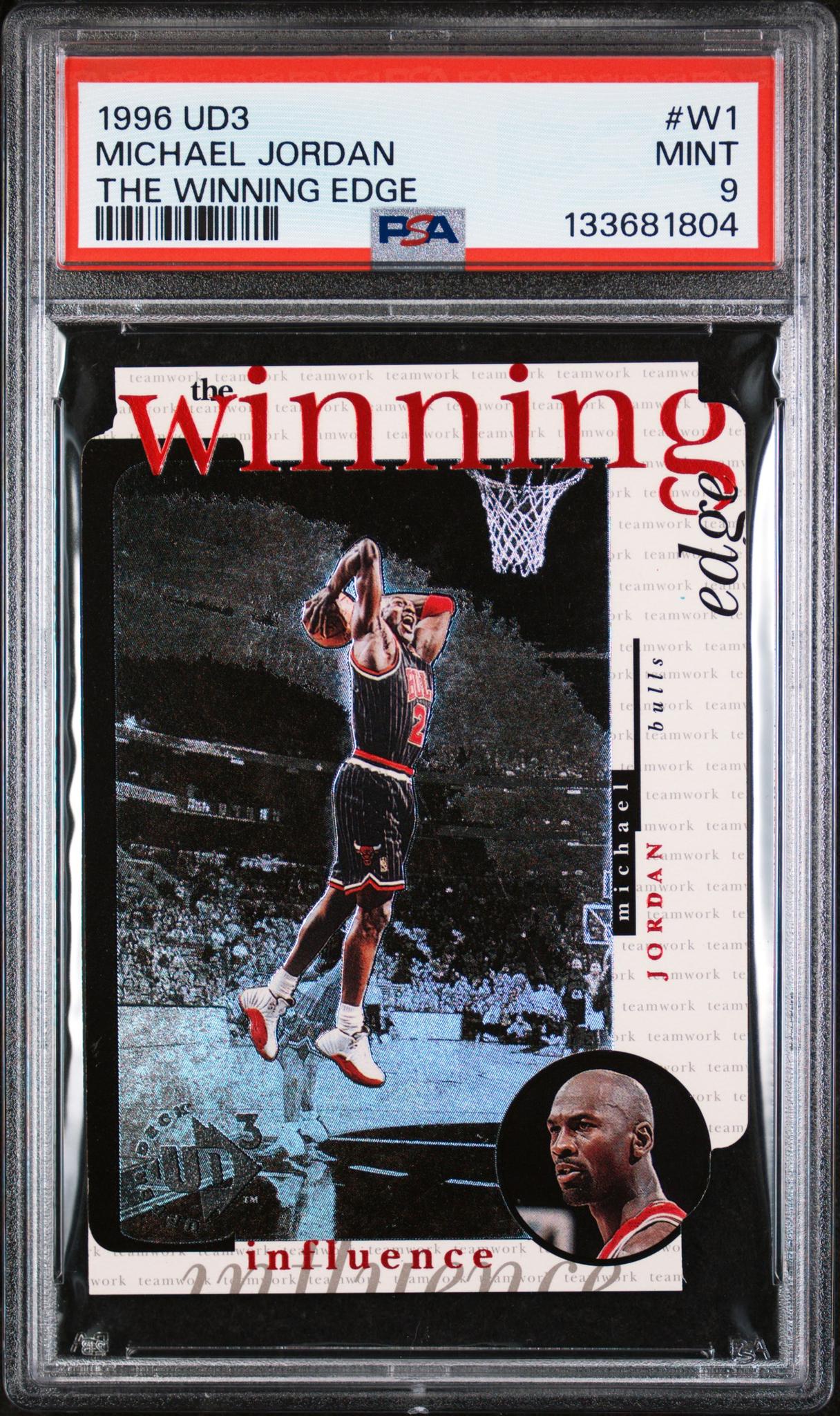 1996 UD3 the Winning Edge Michael Jordan #W1 PSA 9