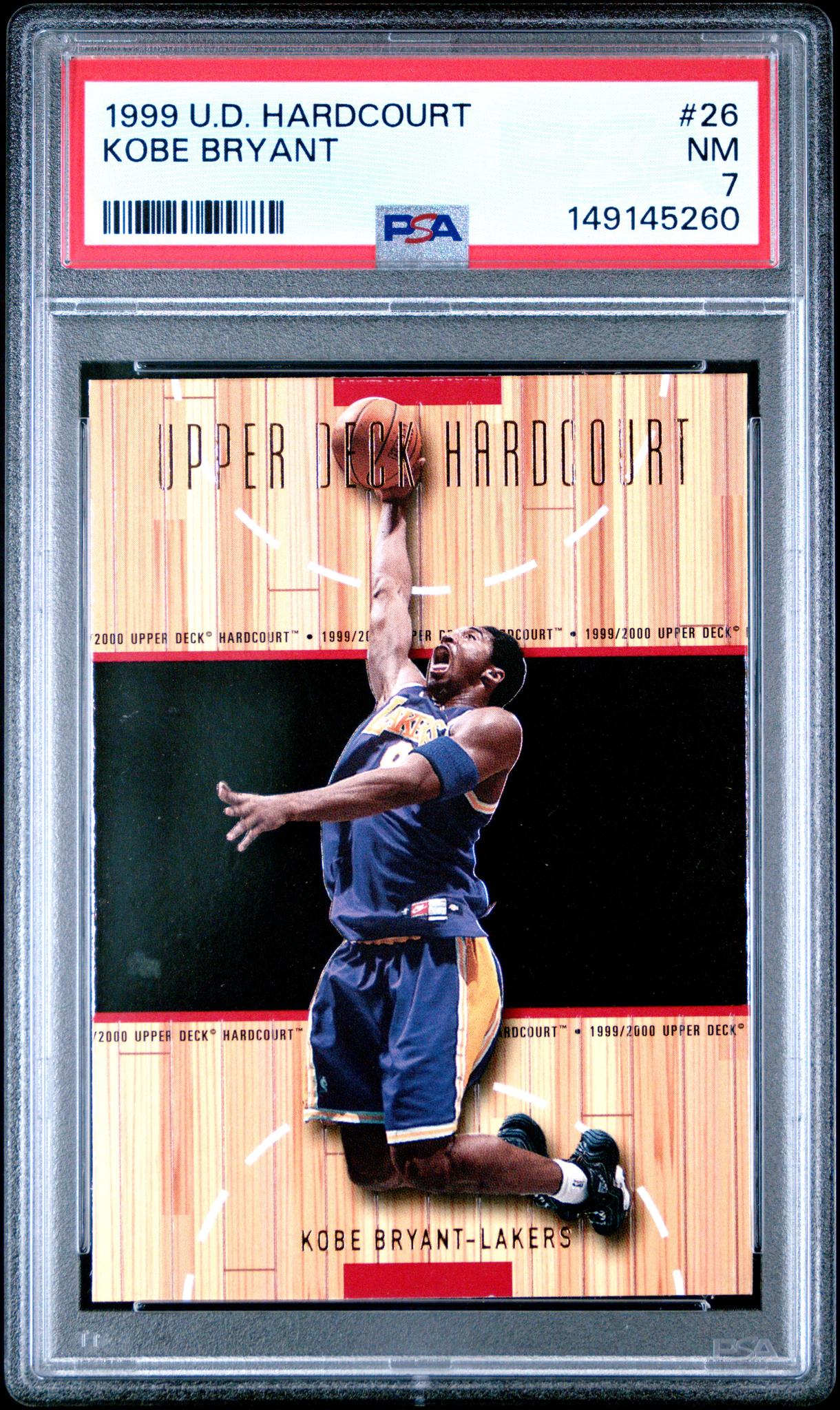 1999 Upper Deck Hardcourt Kobe Bryant #26 PSA 7