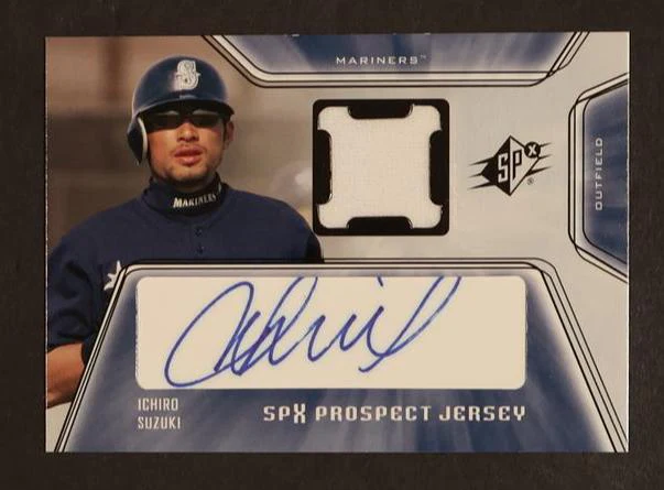 2001 Upper Deck SPx Prospect Jersey Ichiro Suzuki #150 RC Auto