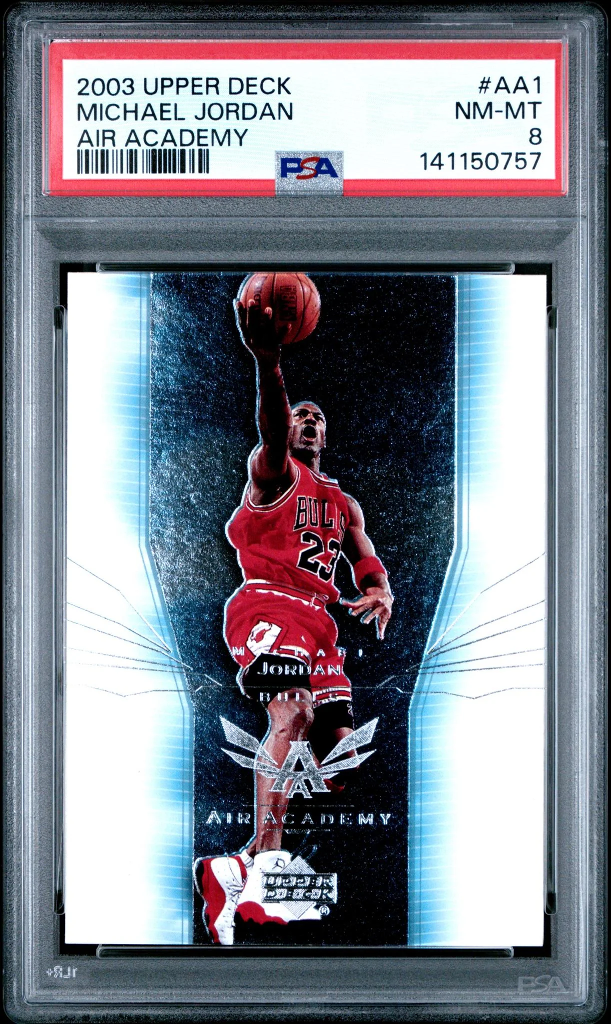 2003 Upper Deck Air Academy Michael Jordan #AA1 PSA 8