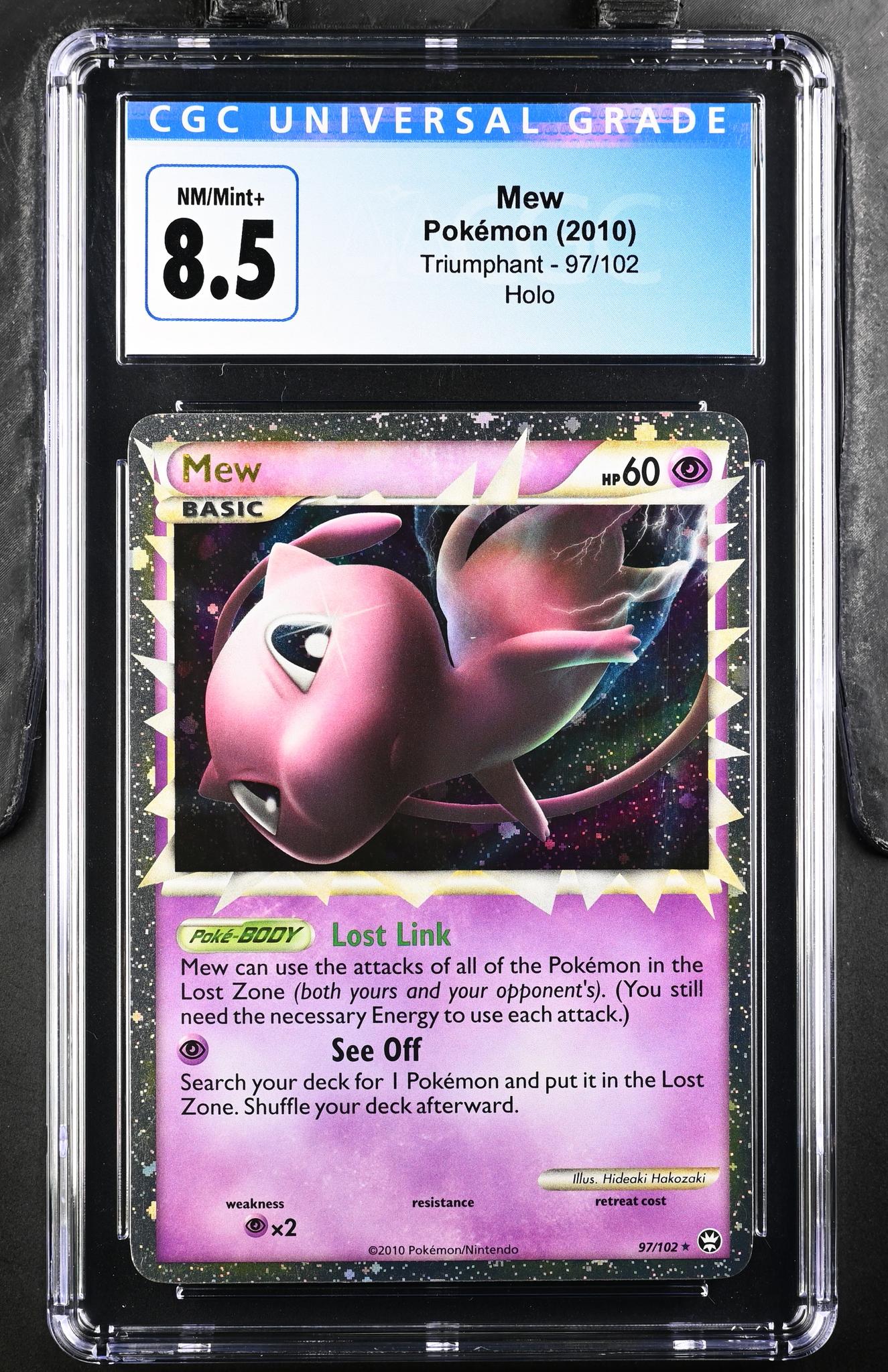 2010 Pokemon #97/102 Mew Triumphant CGC 8.5 - Image 2