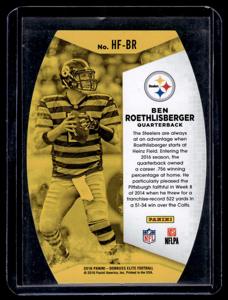 2016 Panini Donruss Elite Home Field Advantage Ben Roethlisberger #HF-BR - Image 2