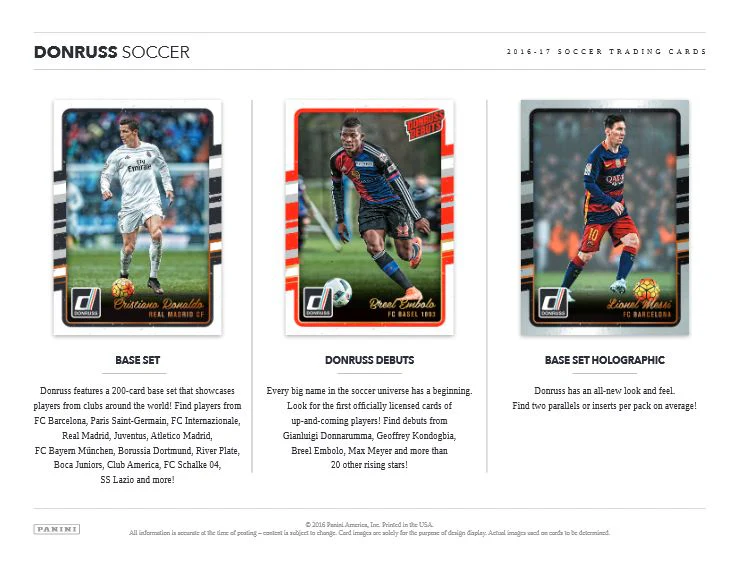 2016 Panini Donruss Soccer Hobby Box - Image 3