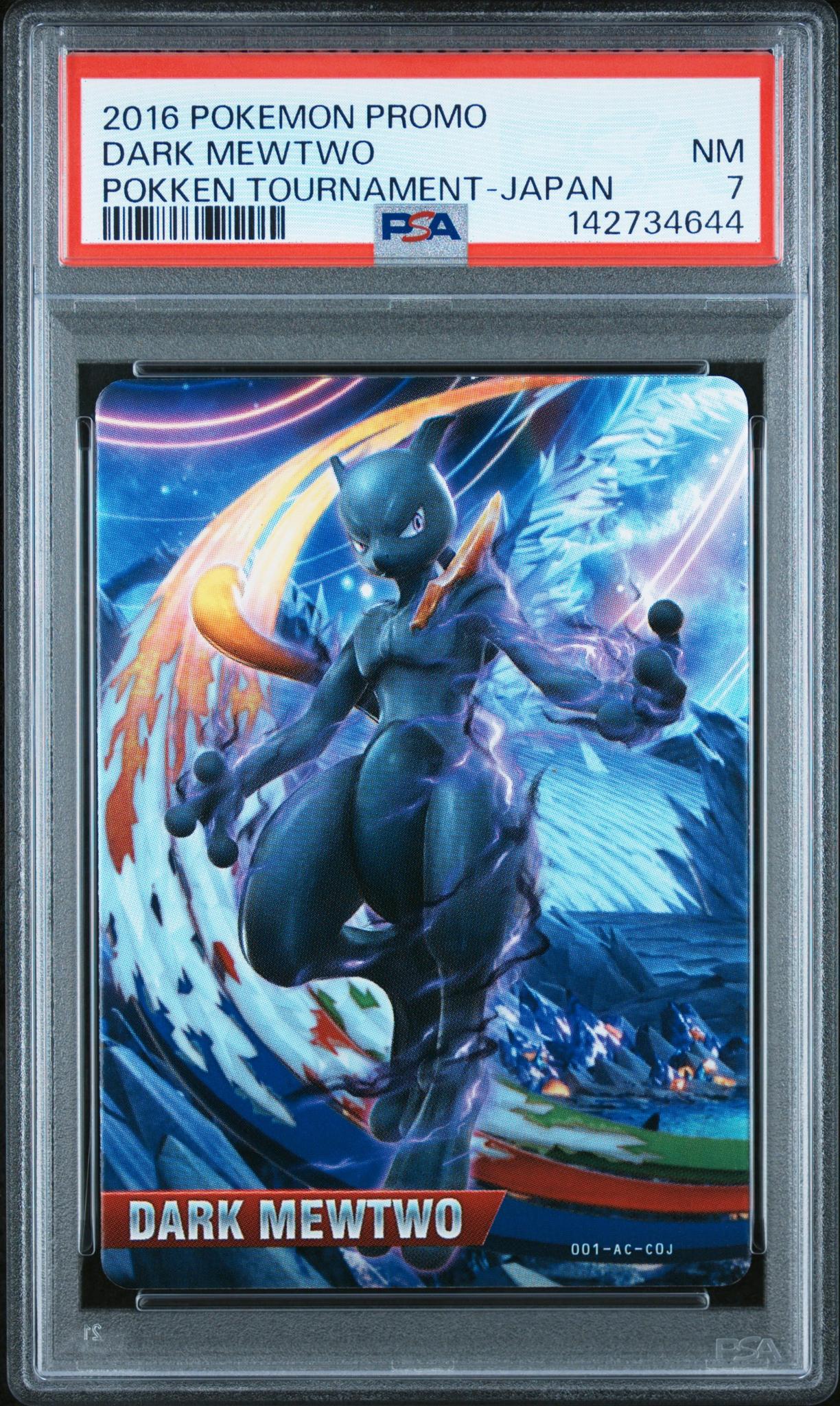 2016 Pokemon Promo Pokken Tournament Japan Dark Mewtwo PSA 7