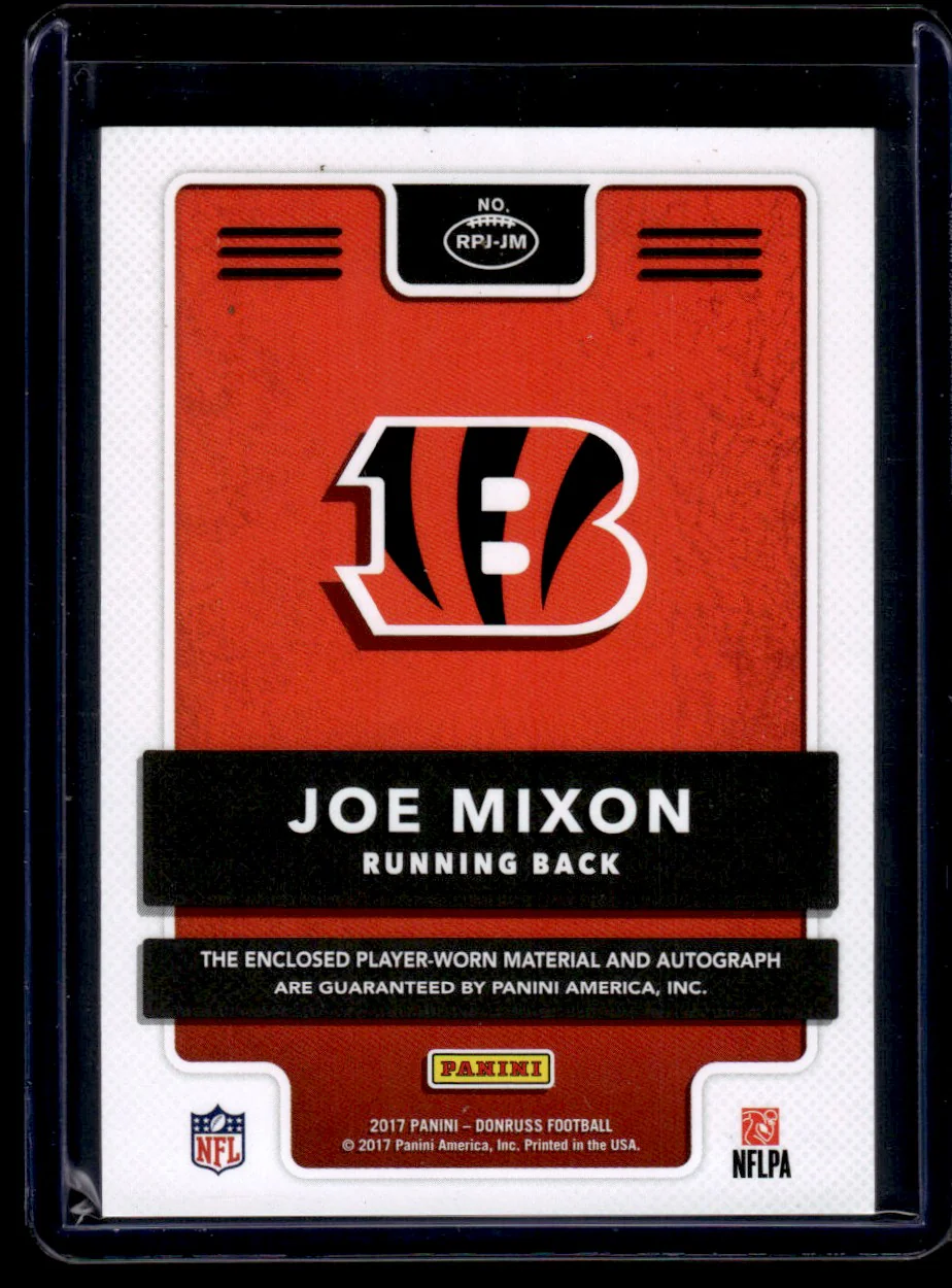 2017 Panini Donruss Rookie Phenom Joe Mixon #RPJ-JM Rookie Patch Auto /99 - Image 2