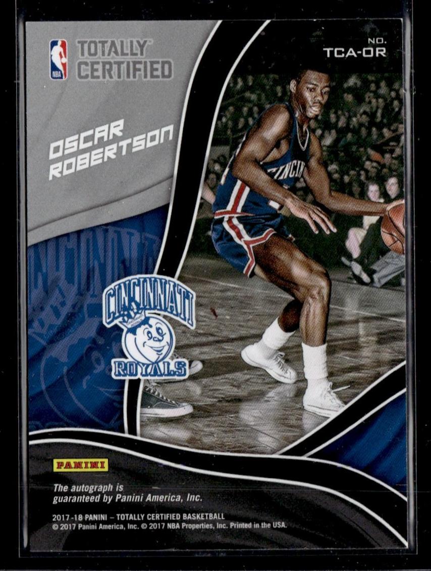 2017 Panini Totally Certified Red Oscar Robertson #TCA-OR Auto /25 - Image 2