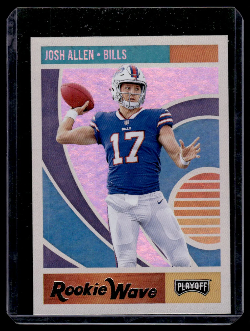 2018 Panini Playoff 4 Josh Allen Rookie Wave Rookie Buffalo Bills
