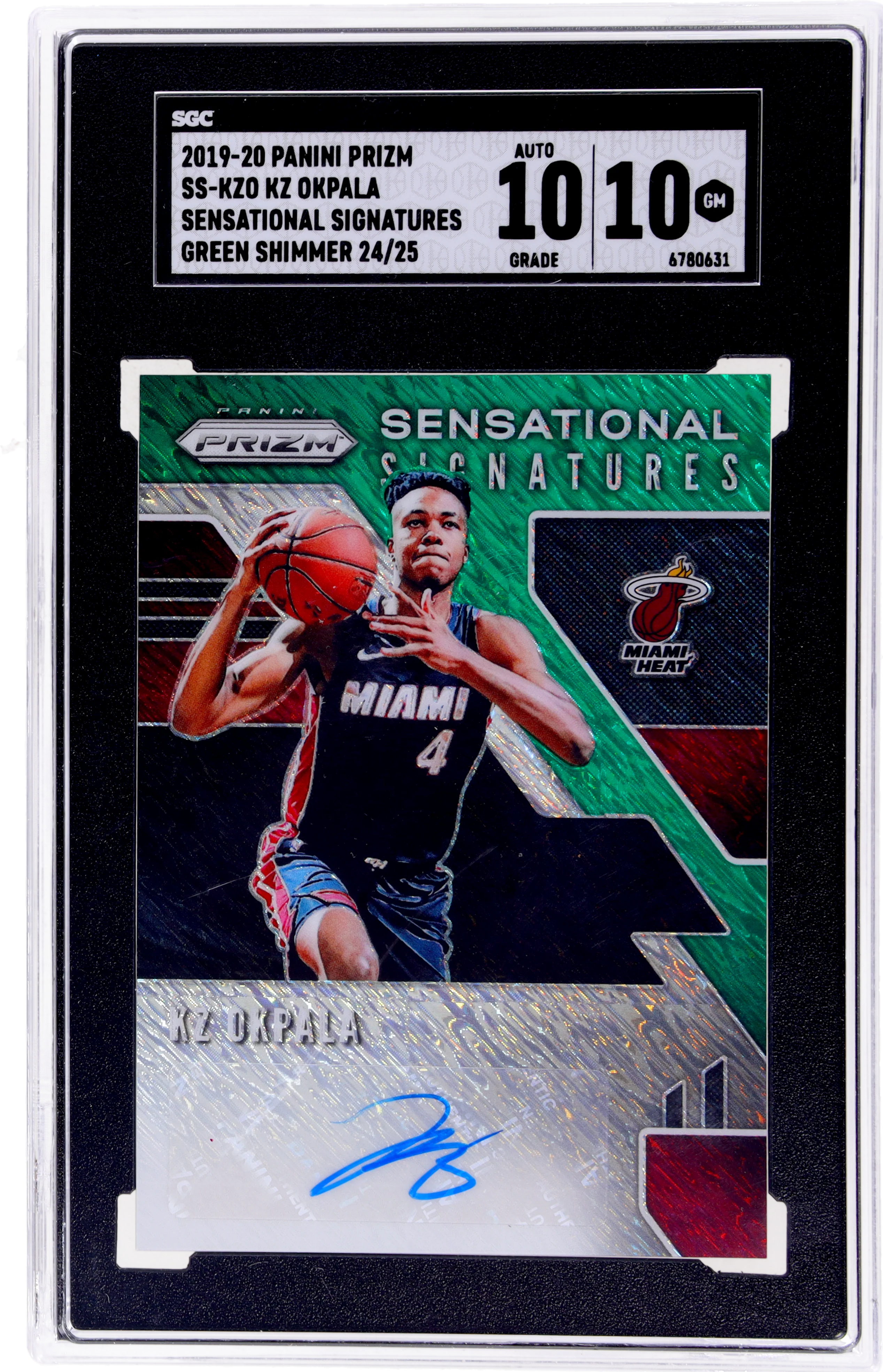 2019-20 Panini Prizm Sensational Signatures KZ Okpala #SS-KZO /25 SGC 10 Auto