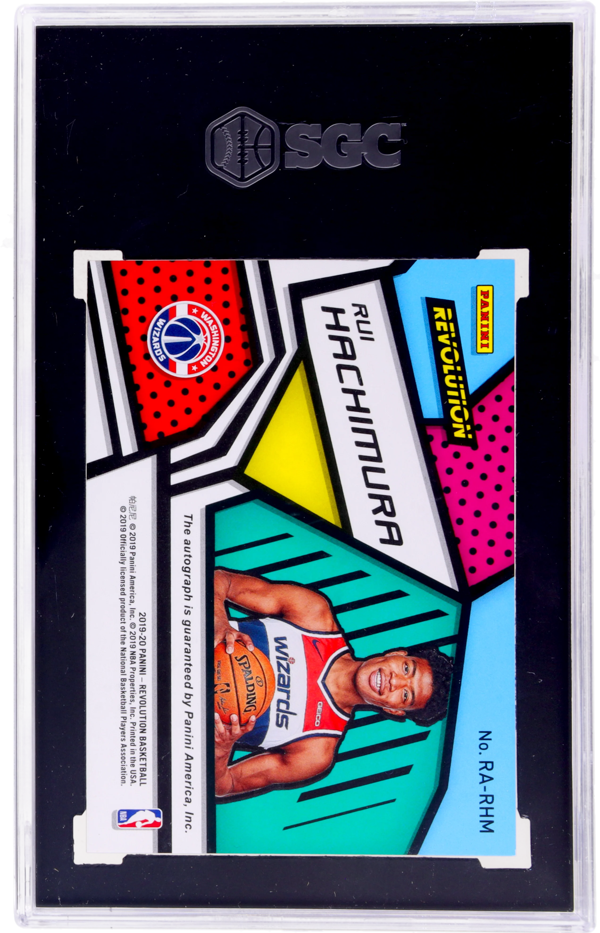 2019-20 Panini Revolution Rui Hachimura #RA-RHM Auto SGC 9.5 RC - Image 2