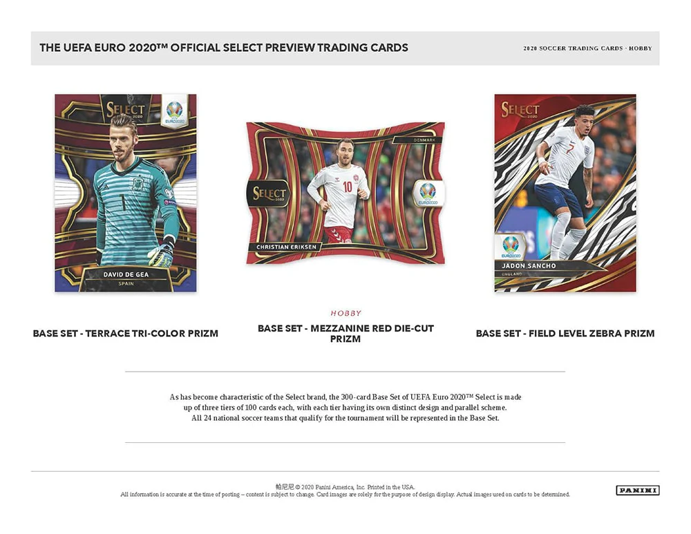 2019-20 Panini Select UEFA Euro Soccer Hobby Box - Image 3