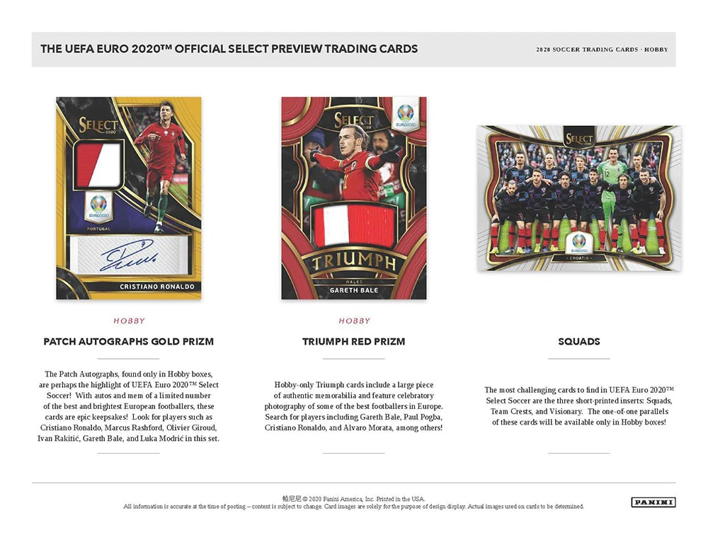 2019-20 Panini Select UEFA Euro Soccer Hobby Box - Image 5