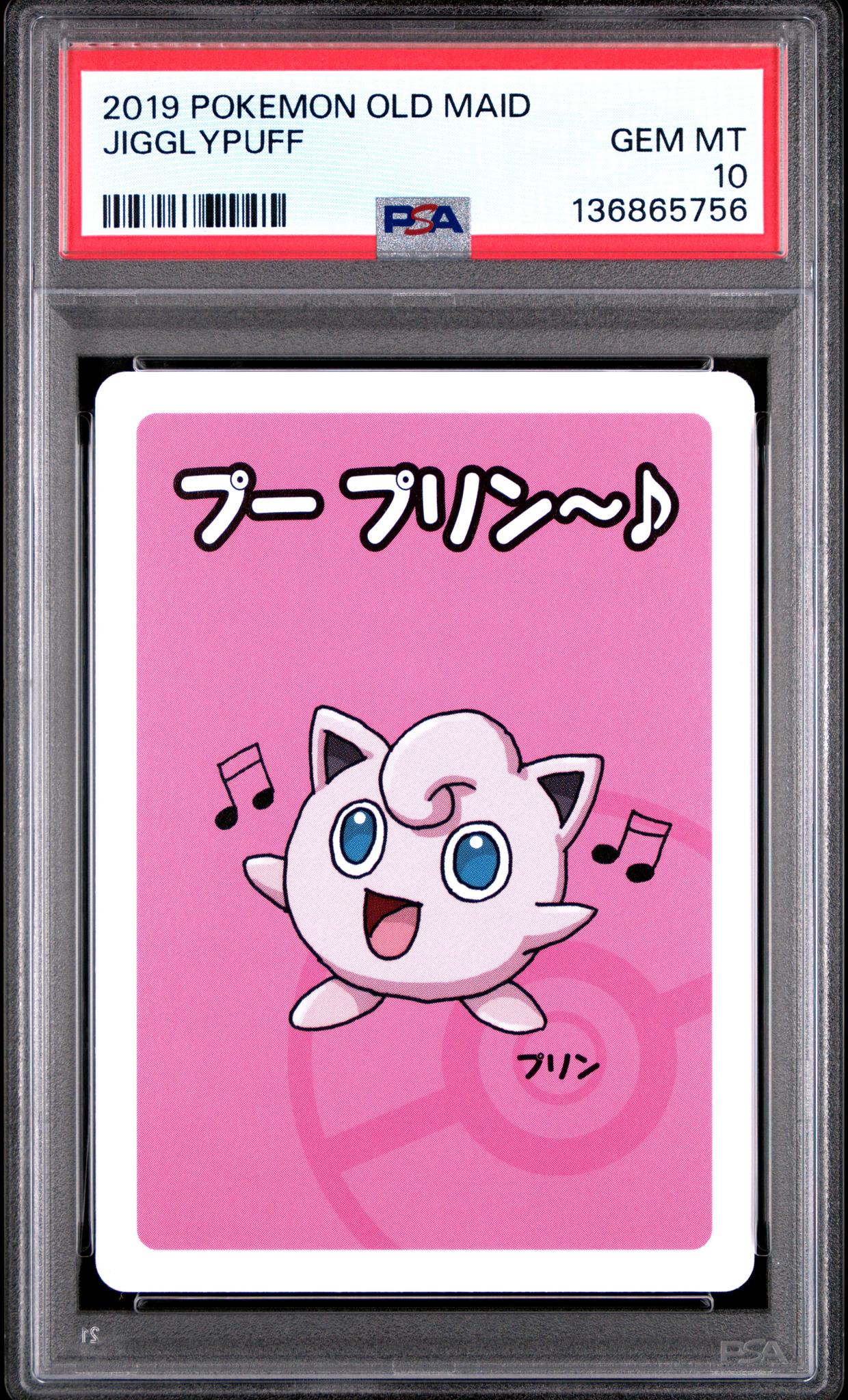 2019 Pokemon Playing Cards Old Maid Japanese Jigglypuff PSA 10
