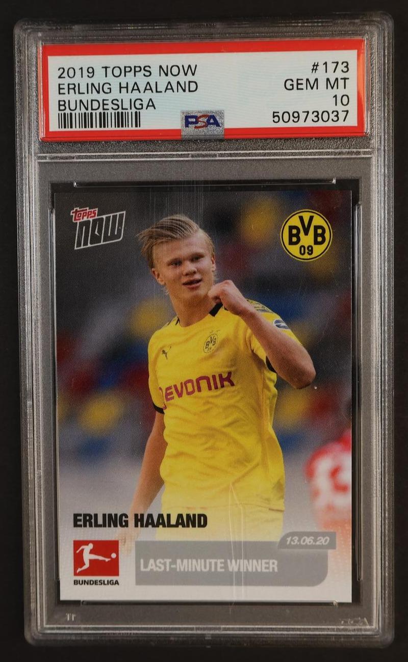 2019 Topps Now Bundesliga Erling Haaland #173 PSA 10