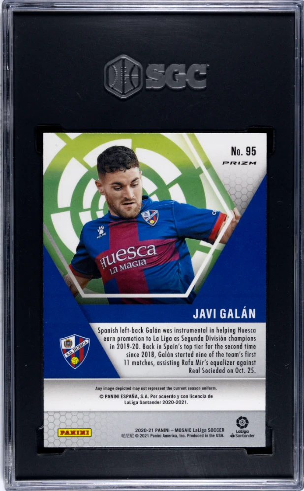2020-21 Panini Mosaic Genesis Javi Galán #95 RC SGC 9 - Image 2