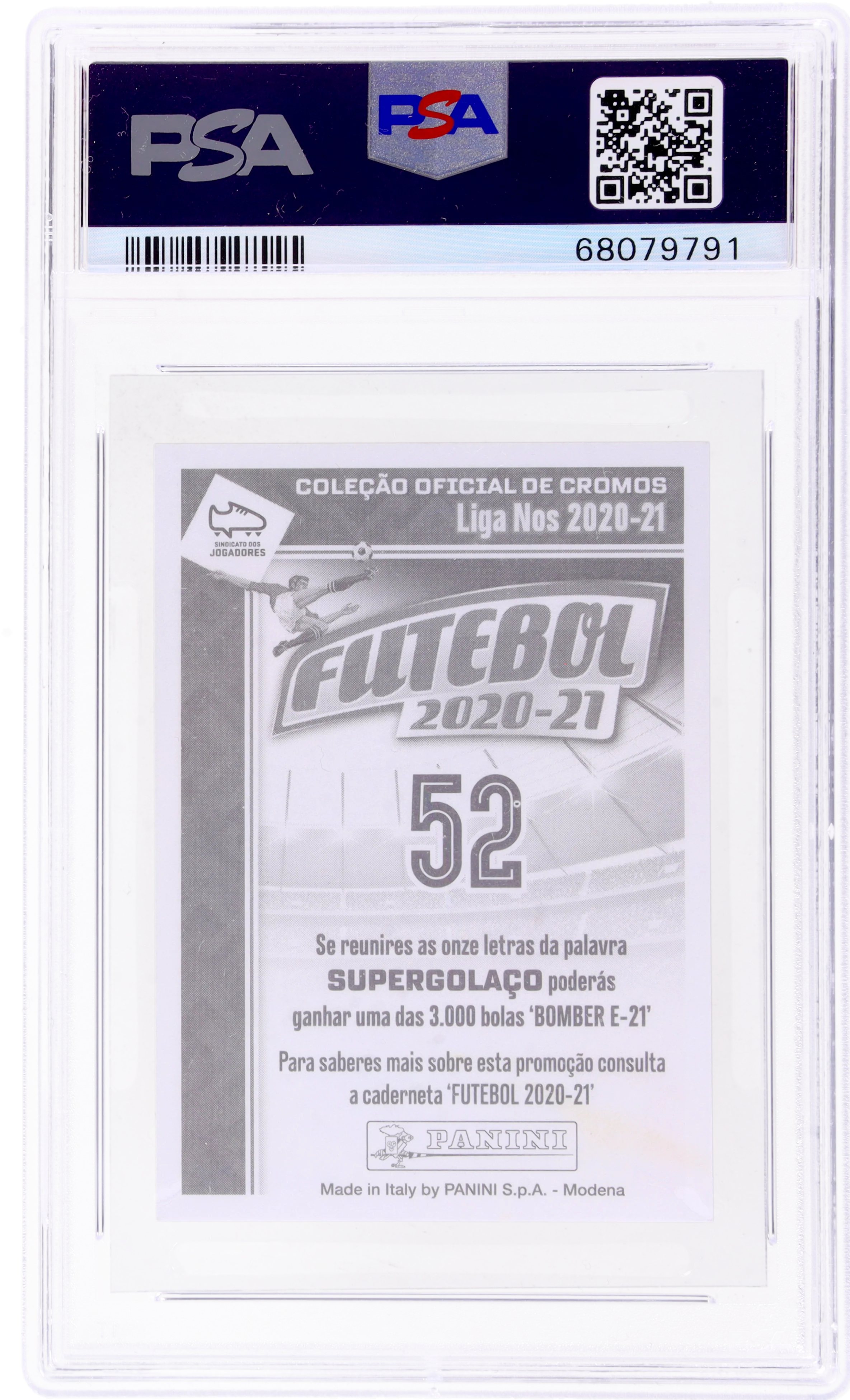 2020 Panini Futebol Darwin Nunez #52 PSA 10 - Image 2