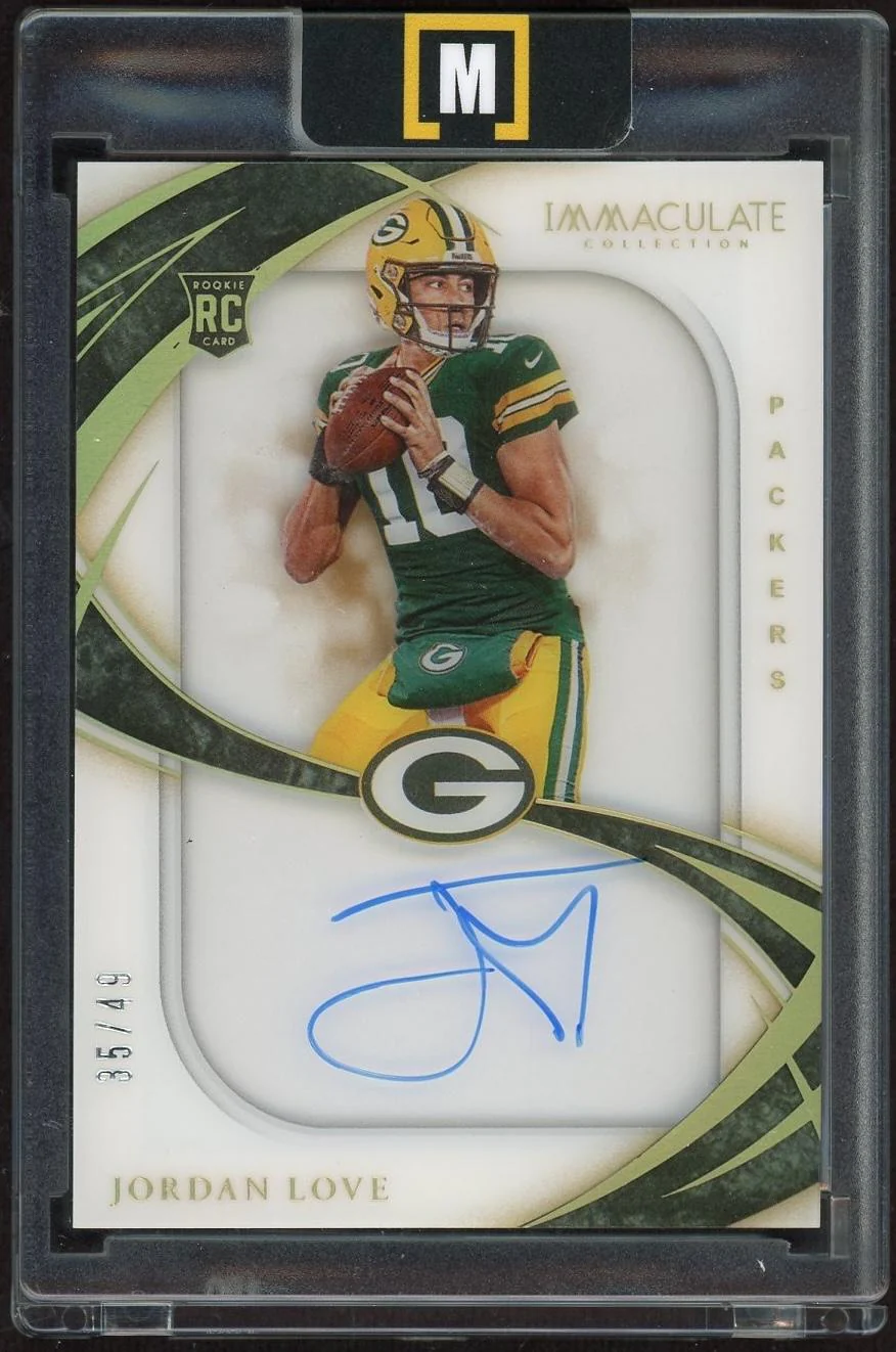 2020 Panini Immaculate Collection Signatures Jordan Love #SS4 RC Auto /49