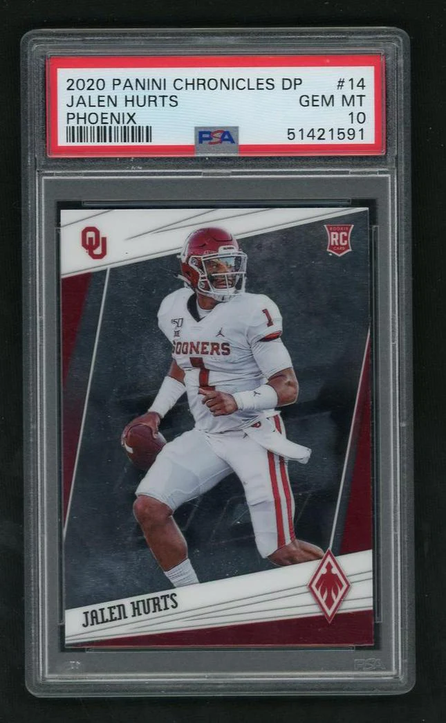 2020 Panini Phoenix Draft Picks Jalen Hurts #14 PSA 10