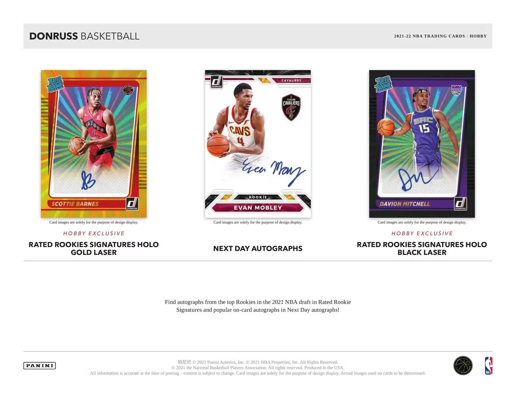 2021-22 Panini Donruss Basketball Hobby Box - Image 3