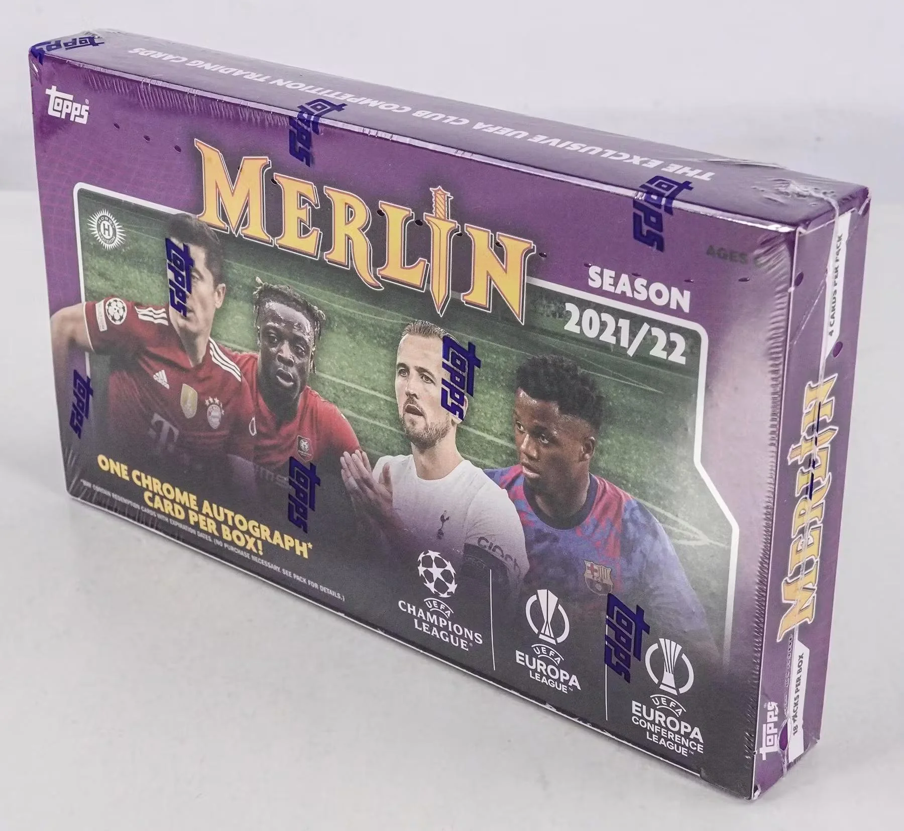 2021-22 Topps UEFA Champions League Merlin Chrome Soccer Hobby Box - Image 2