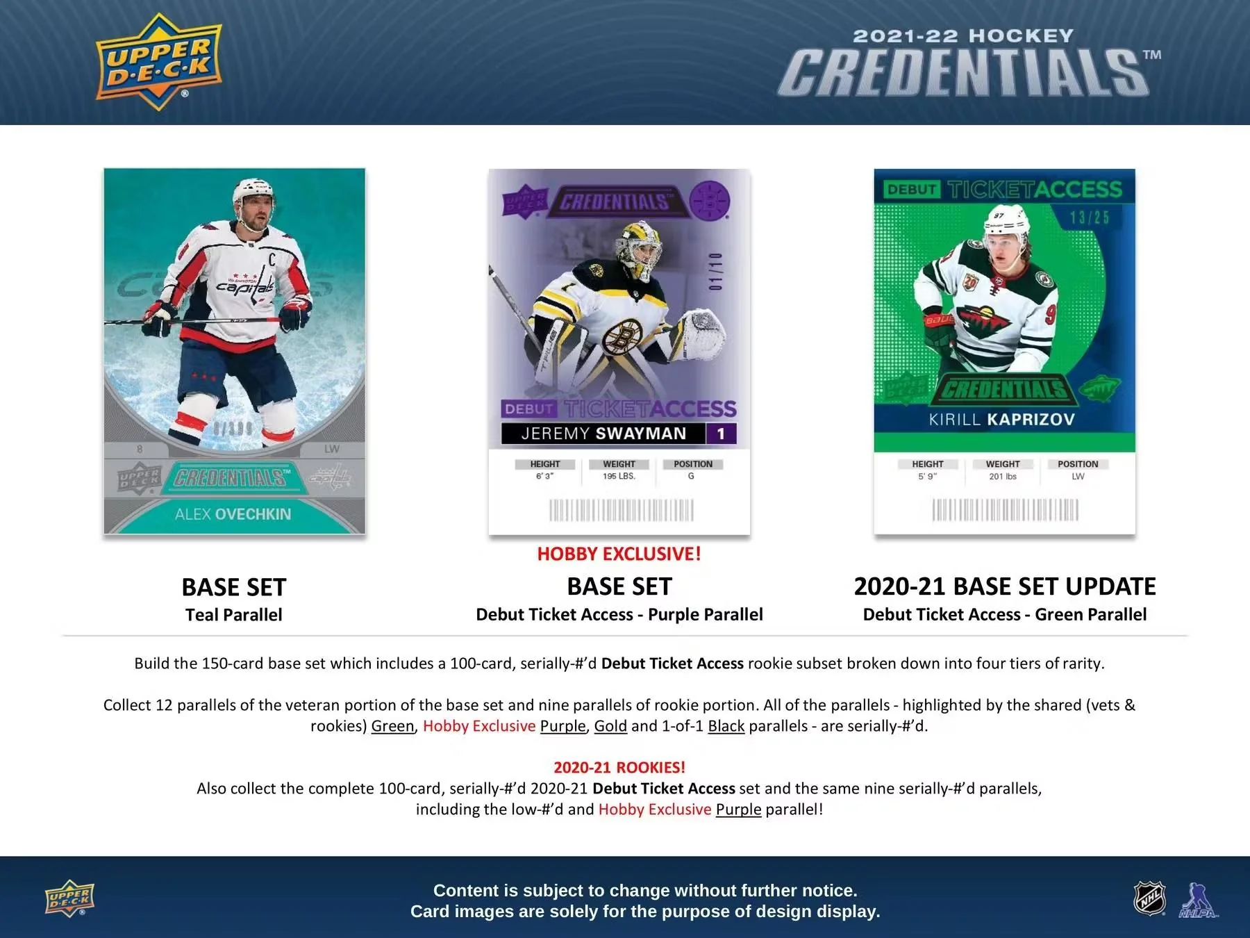 2021-22 Upper Deck Credentials Hockey Hobby Box - Image 5