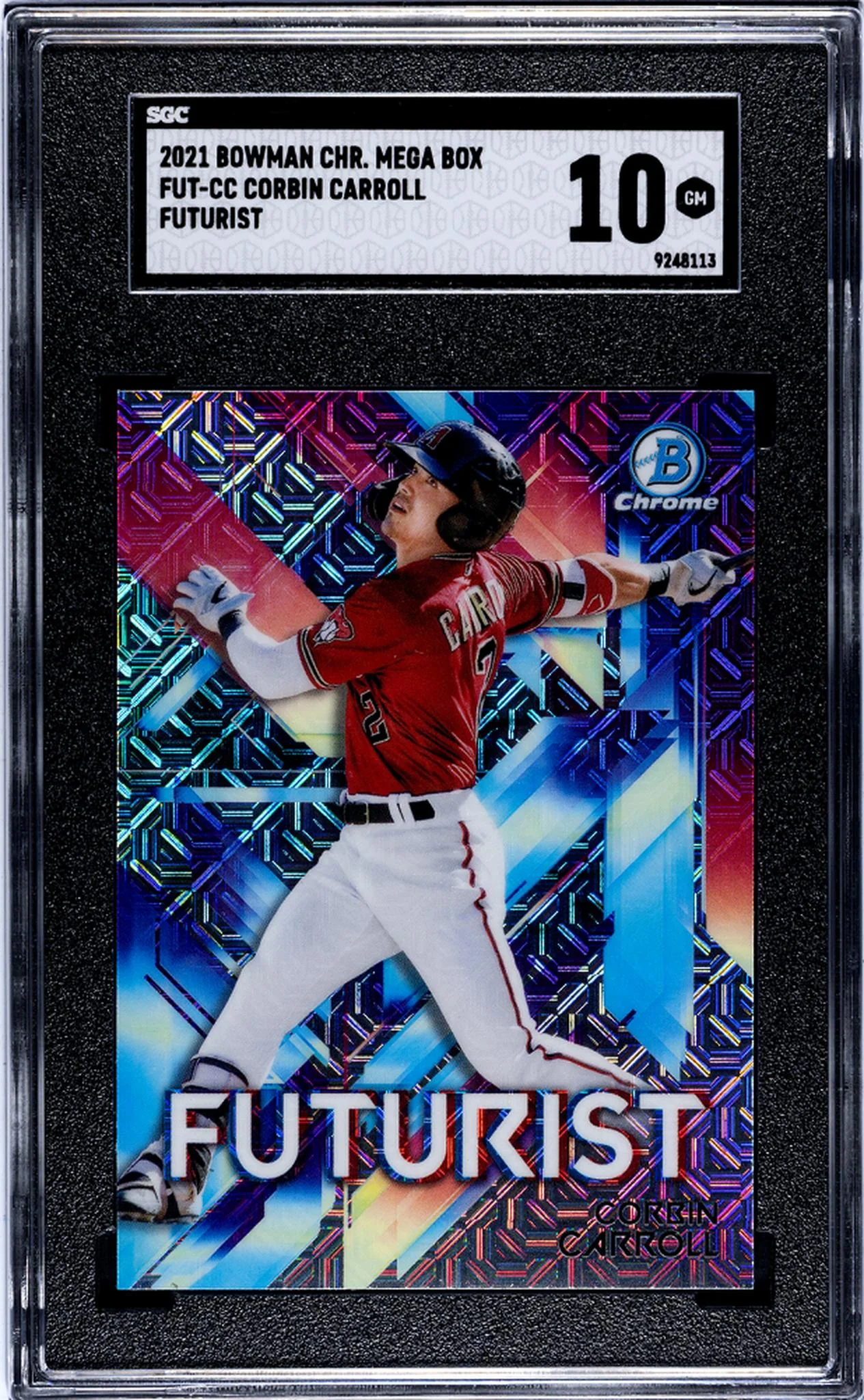 2021 Bowman Chrome Mega Box #FUT-CC Corbin Carroll Futurist SGC 10