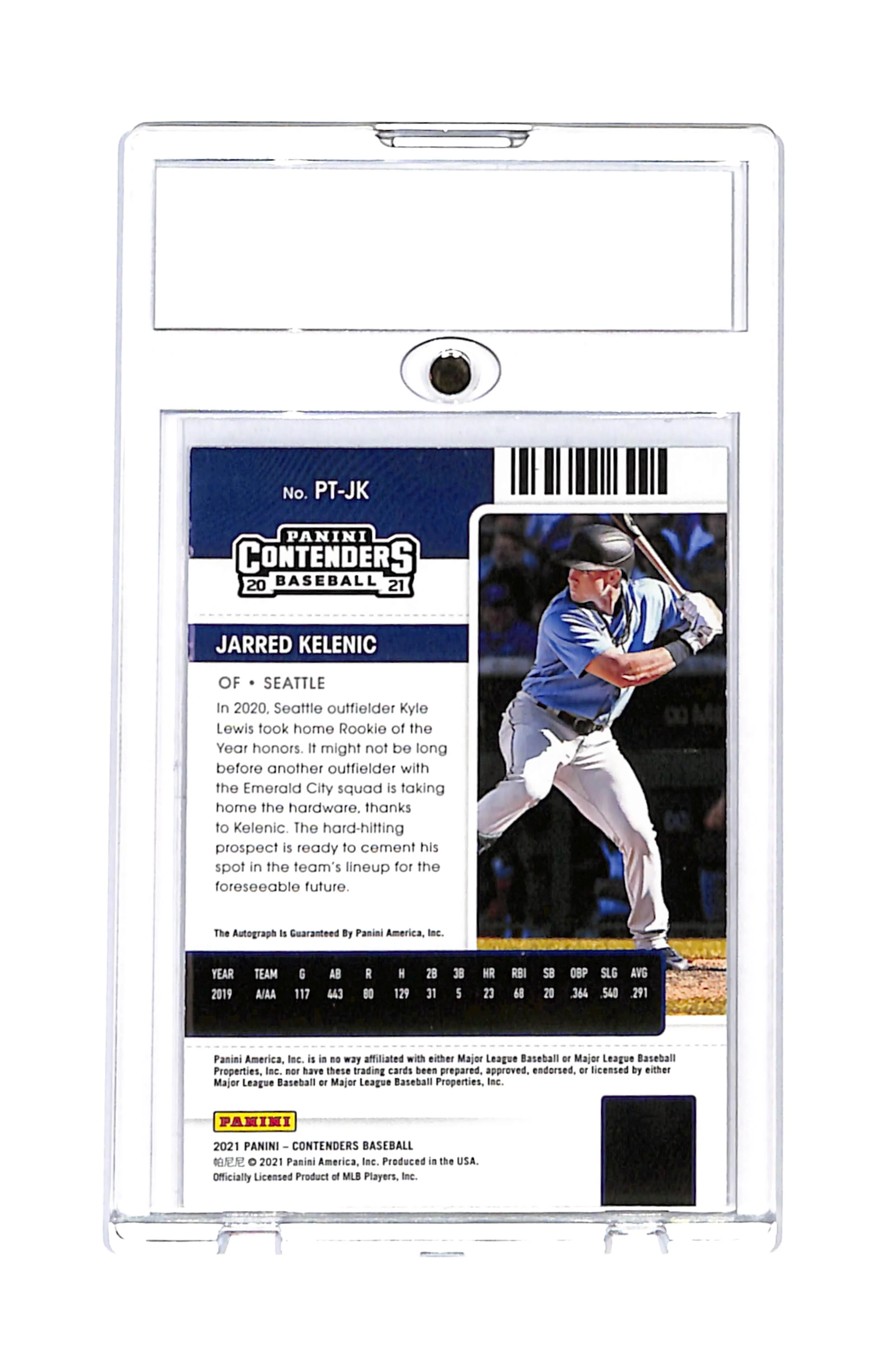 2021 Panini Contenders Prospect Ticket Jarred Kelenic #PT-JK Auto - Image 2