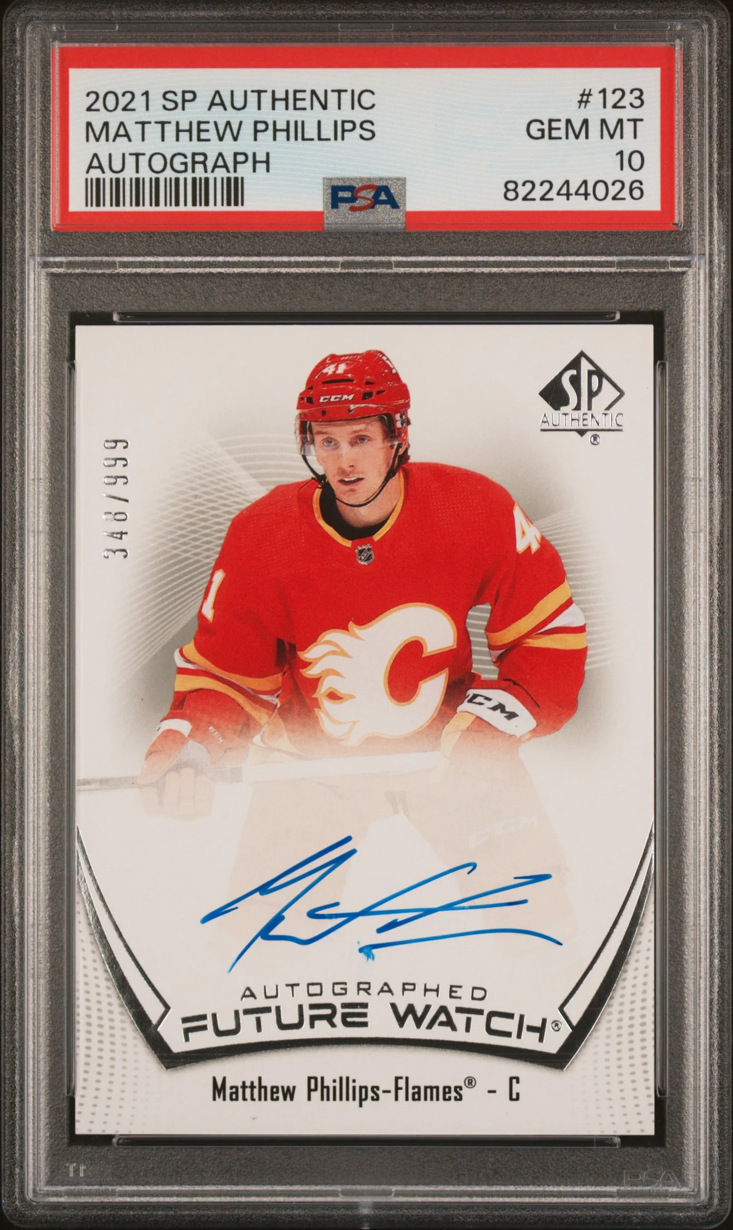 2021 SP Authentic Matthew Phillips #123 PSA 10