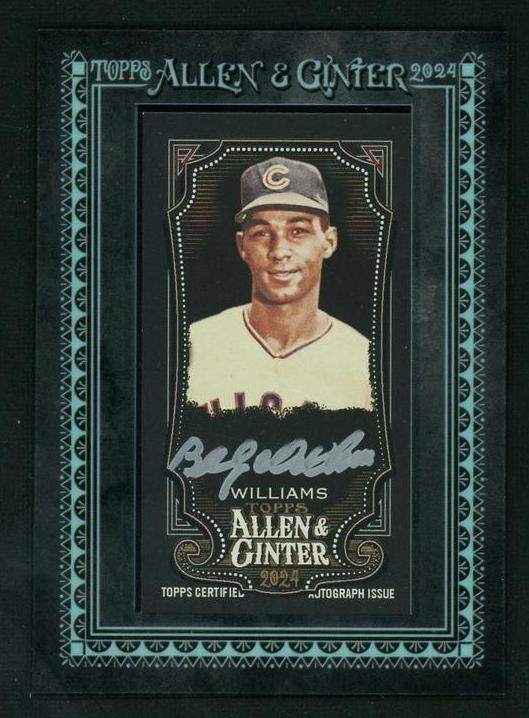 2021 Topps Allen & Ginter Billy Williams The World's Champions 10/10 Chicago Cubs Auto - Image 2