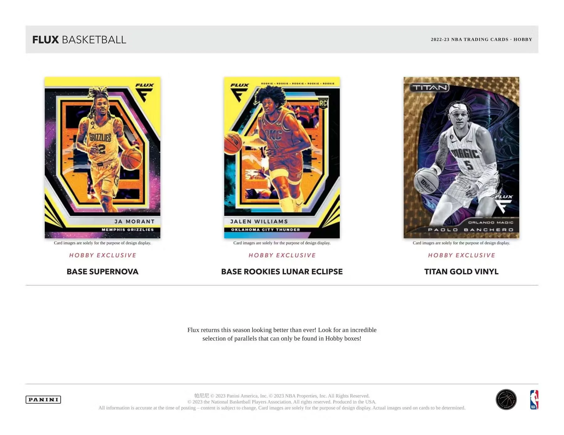 2022-23 Panini Flux Basketball Hobby Box - Image 5